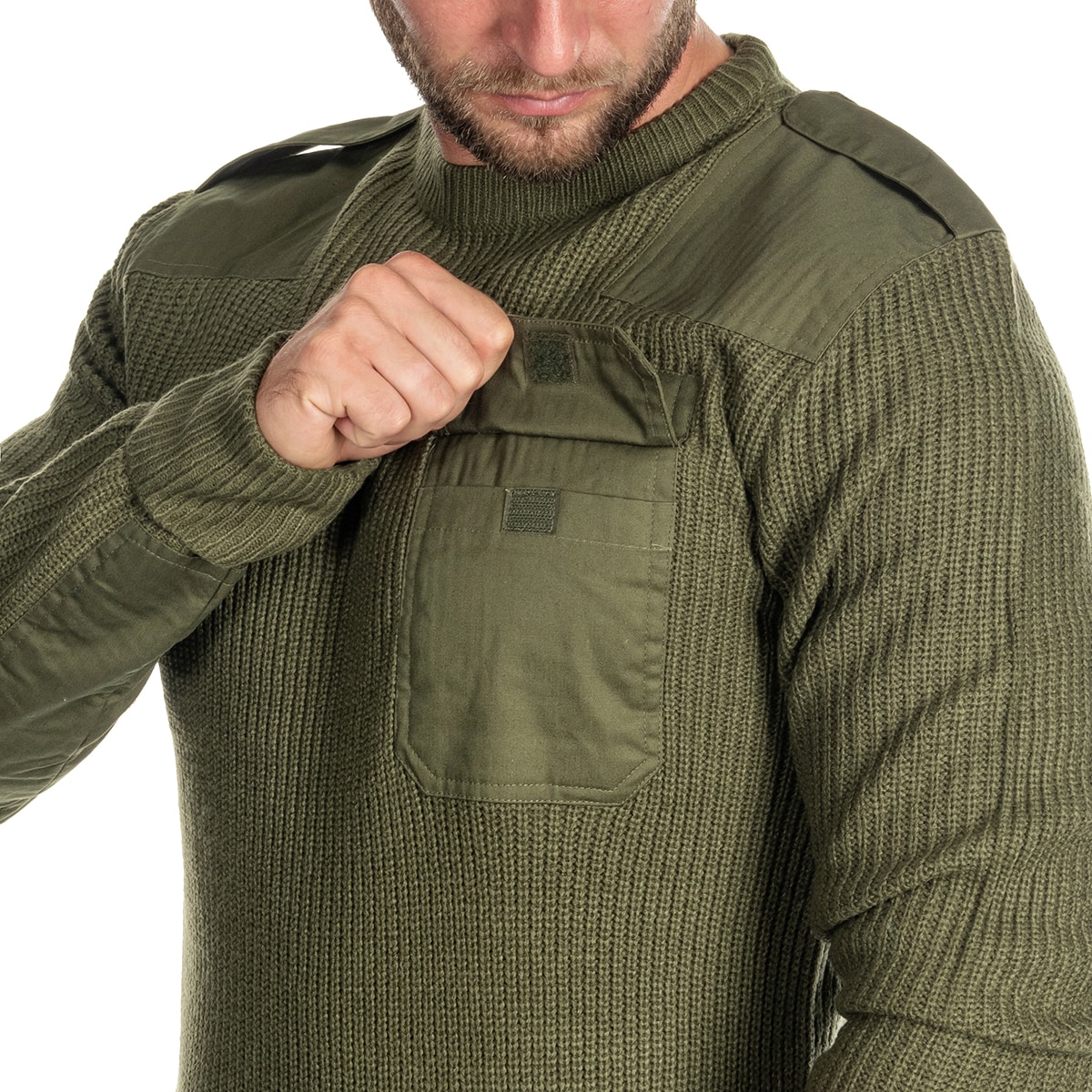 Svetr Brandit BW Pullover – Olive