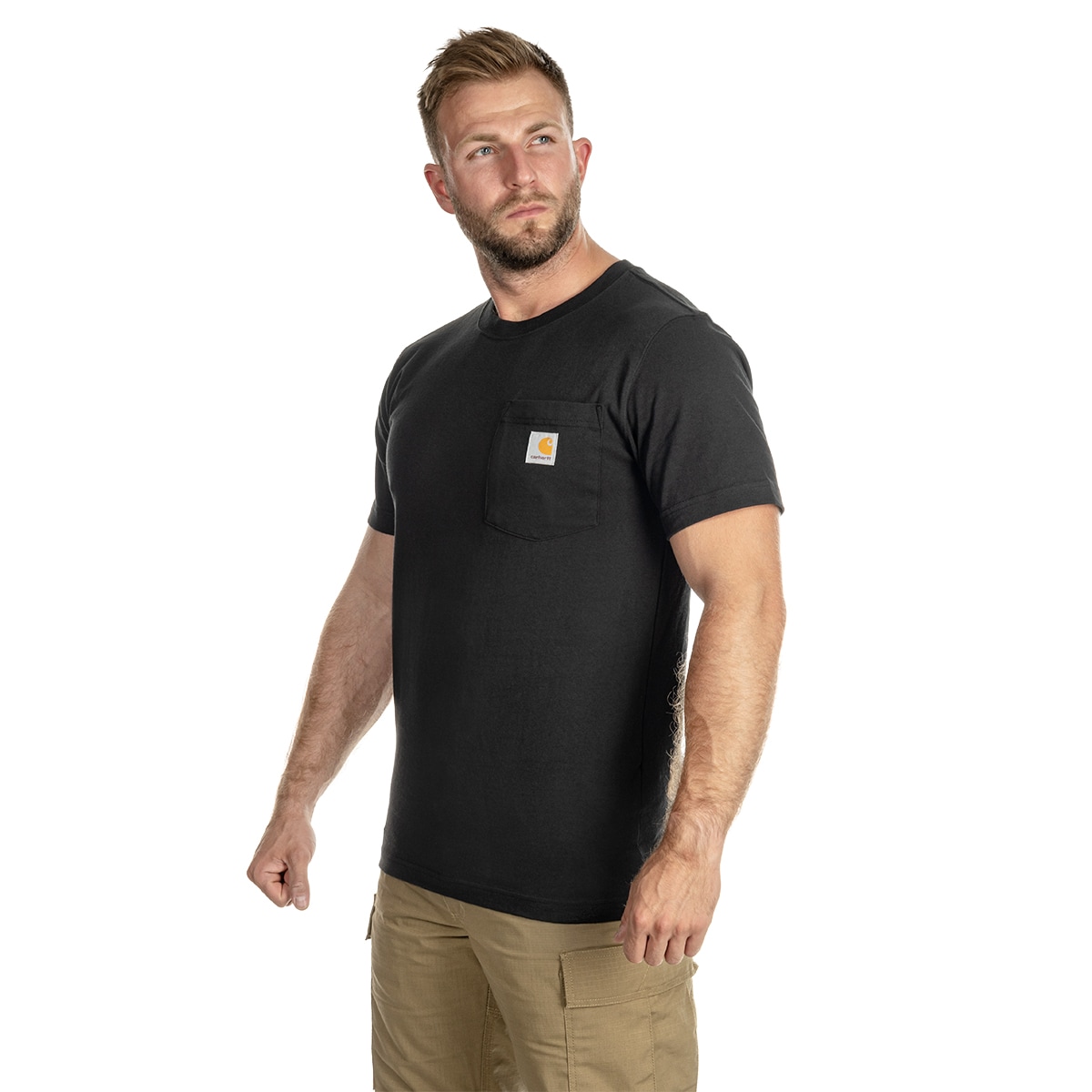 Tričko Carhartt K87 Pocket - Black