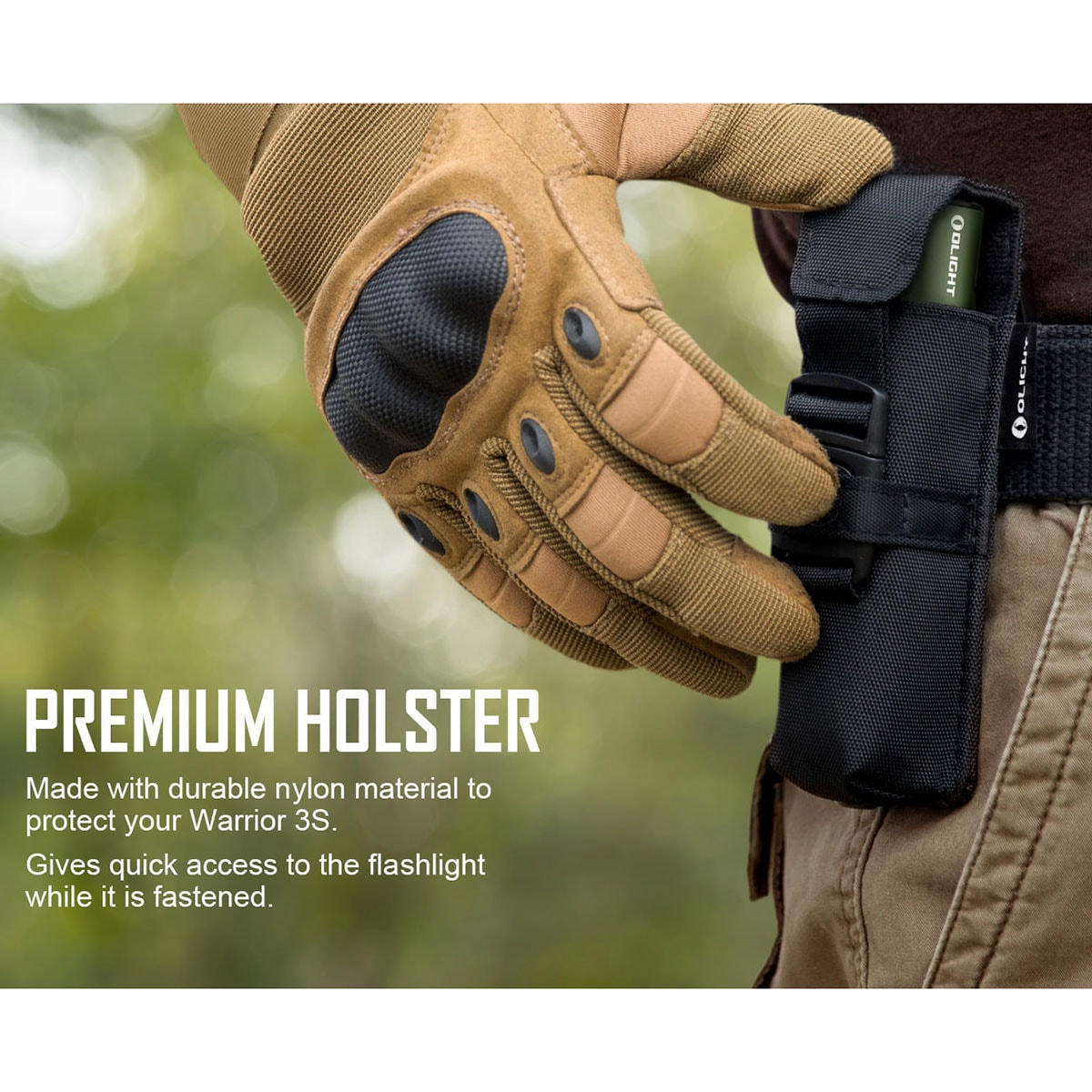 Svítilna Olight Warrior 3S OD Green - 2300 lumenů