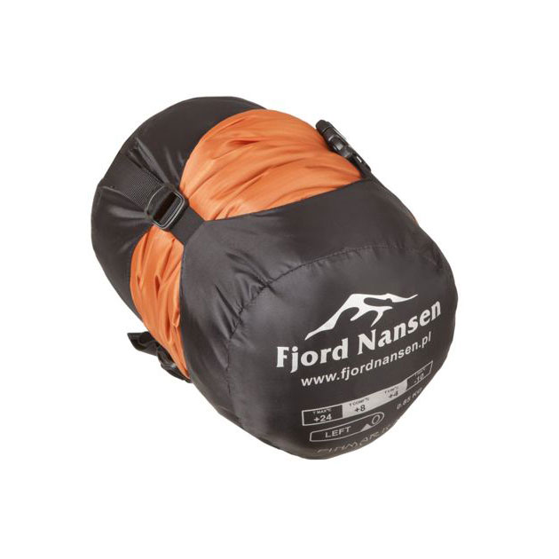 Spací pytel Fjord Nansen Finmark Mid Carnelian 850 g - levý