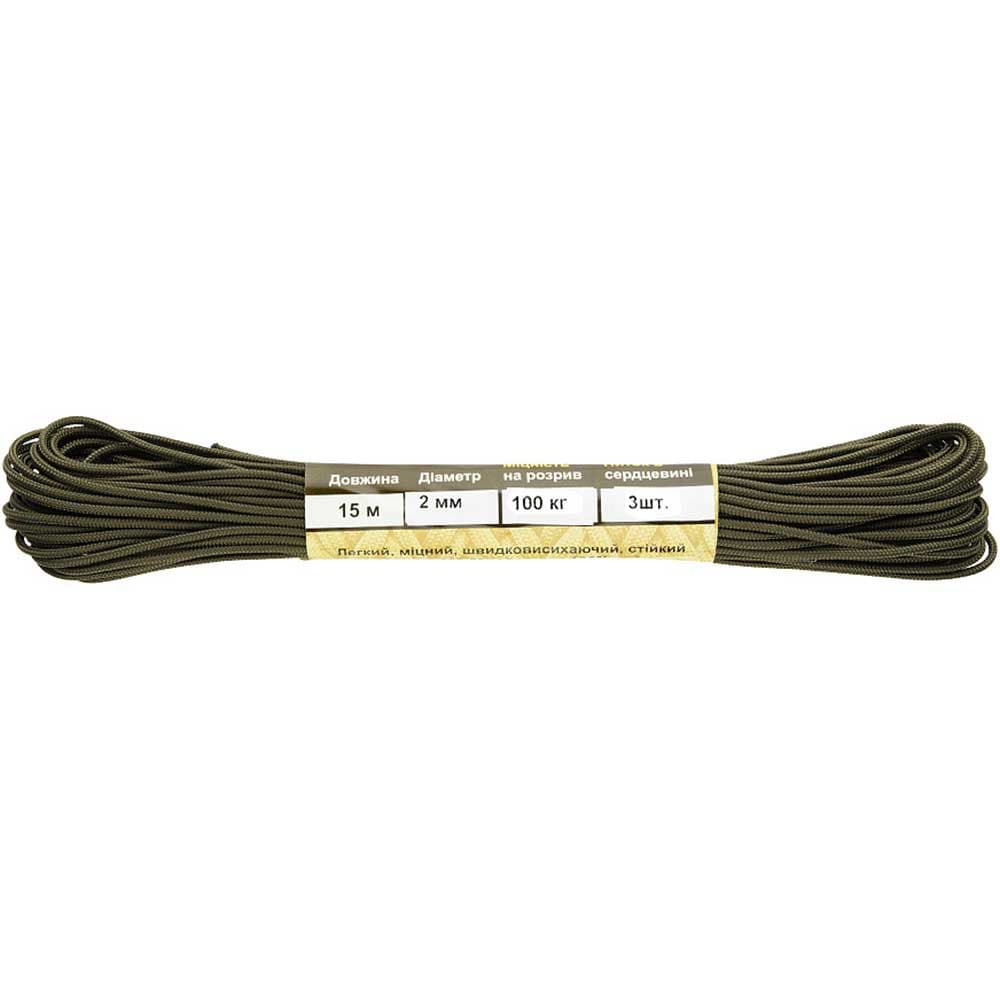 Padáková šňůra Minicord M-Tac 15 m - OD Green