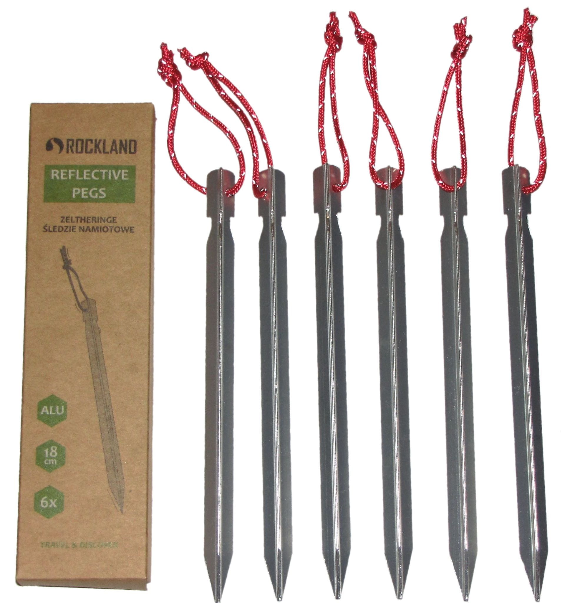 Hliníkové kolíky do stanu Rockland 18 cm - 6 ks