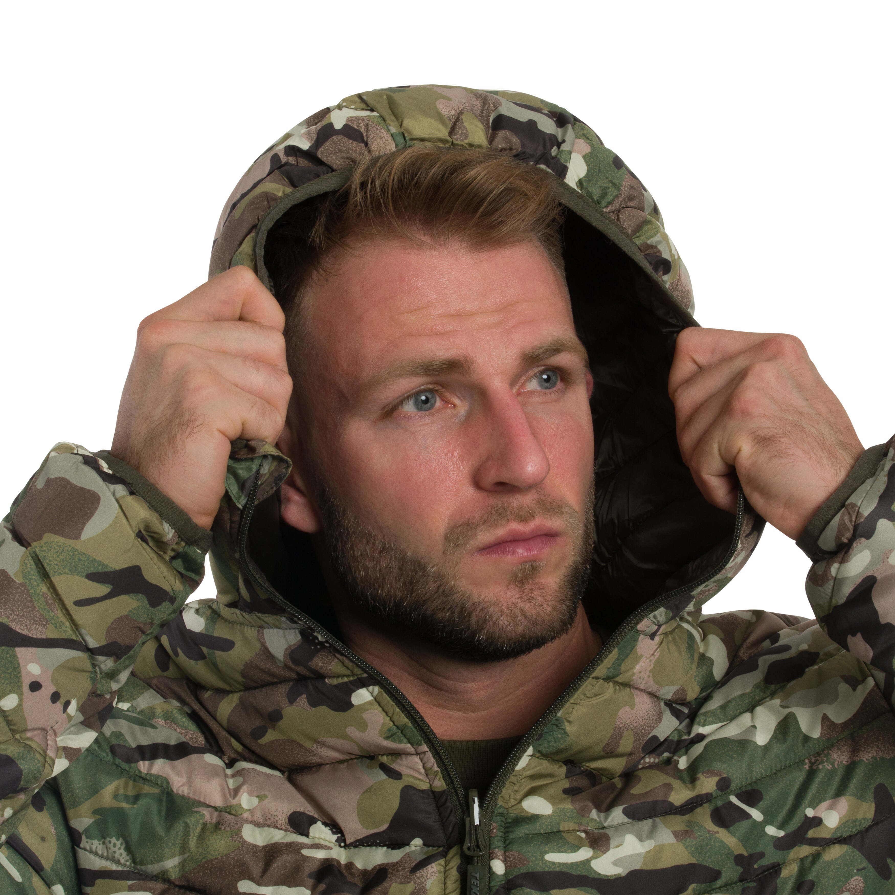 Oboustranná péřová bunda Texar Reverse - Olive/Arid MC Camo