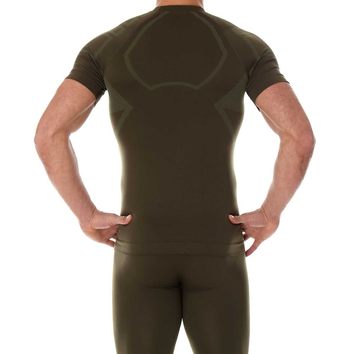 Termoaktivní tričko Brubeck Ranger Protect Short Sleeve - Khaki