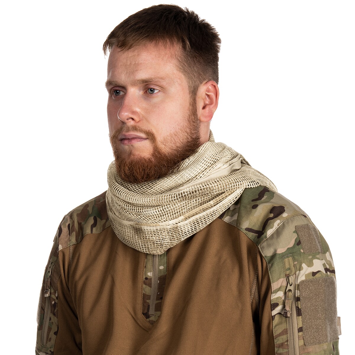 Osobní maskovací síť Brandit Commando Net Scarf – Sandstorm