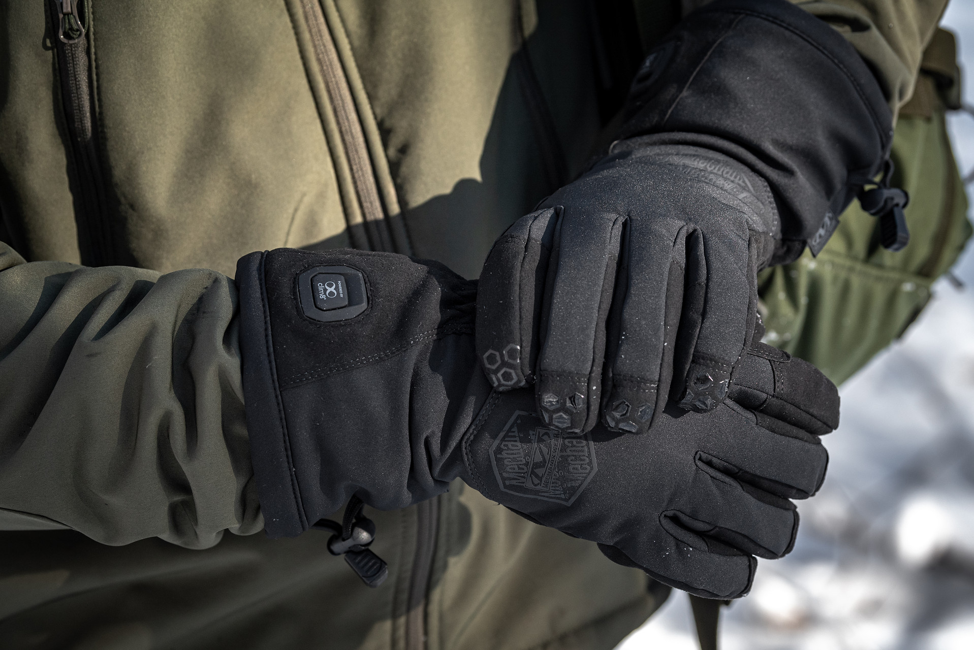 Vyhřívané rukavice Mechanix Wear ColdWork Heated Clim8 Black