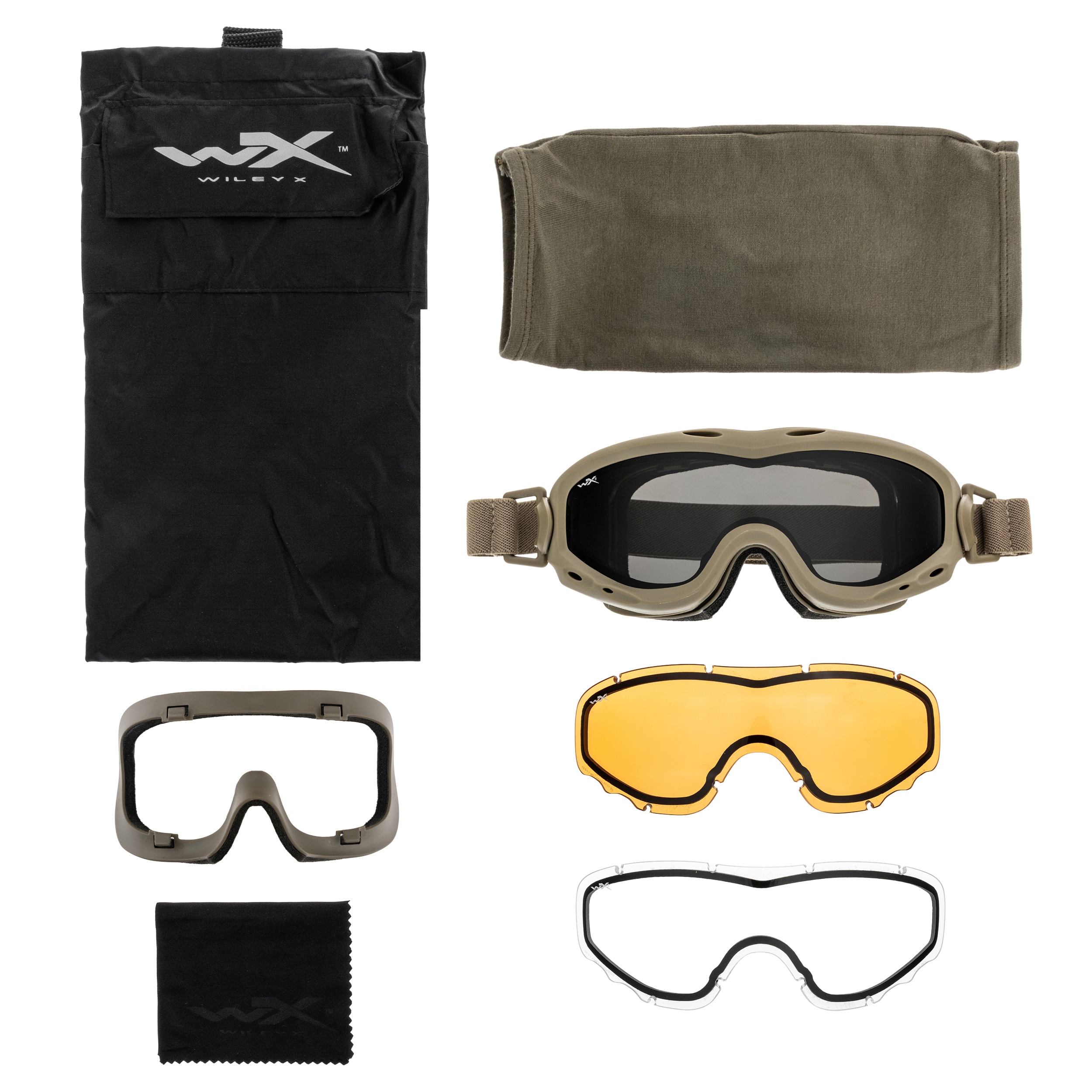 Brýle Wiley X Spear Dual Lens Set 3in1 - Matte Tan