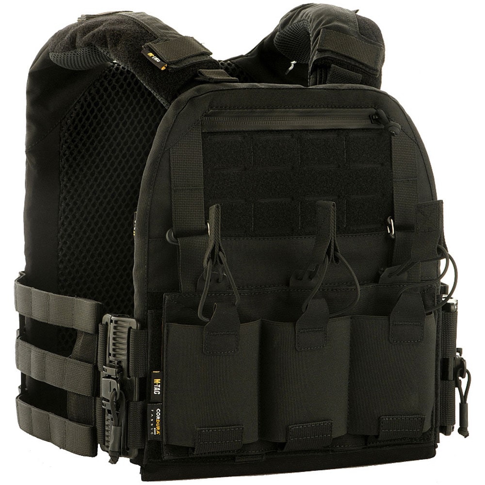 Taktická vesta typu Plate Carrier M-Tac Cuirass QRS Black - pro pláty S/M