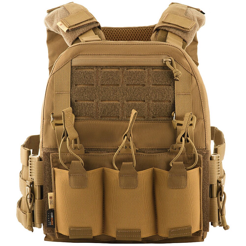 Taktická vesta typu Plate Carrier M-Tac Cuirass QRS Coyote - pro pláty S/M