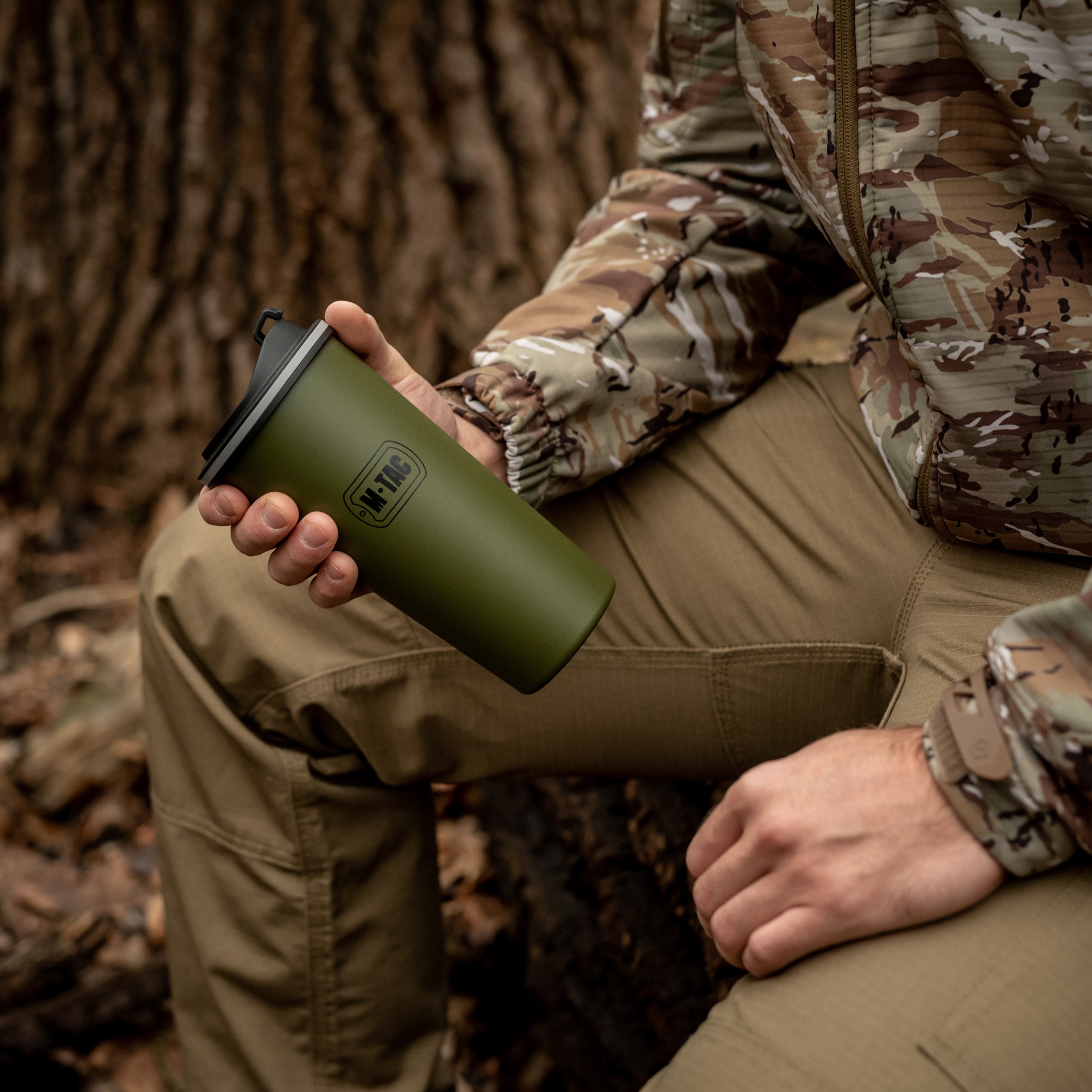 Termální hrnek M-Tac 450 ml - Olive