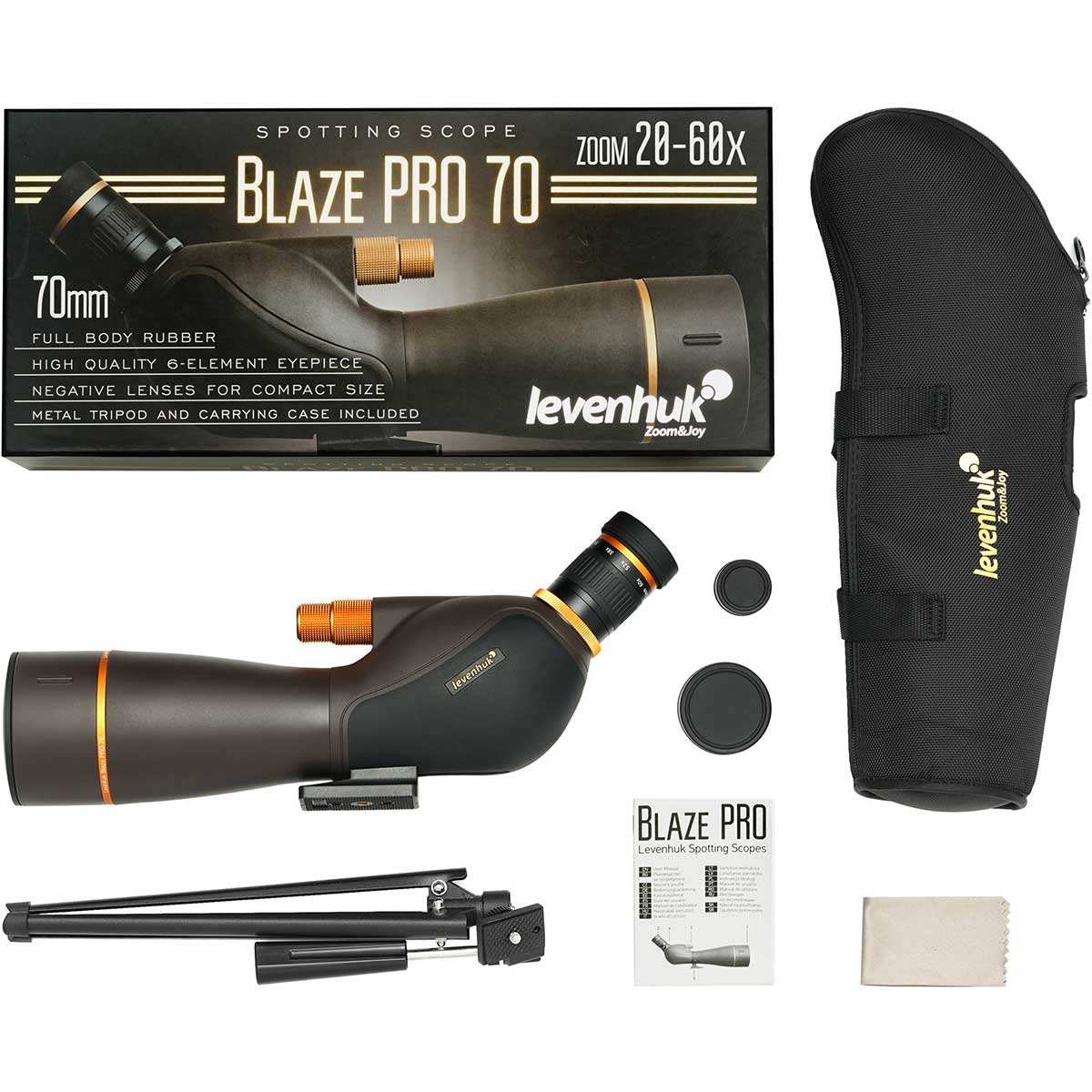 Dalekohled pozorovací Levenhuk Blaze Pro 20-60x70