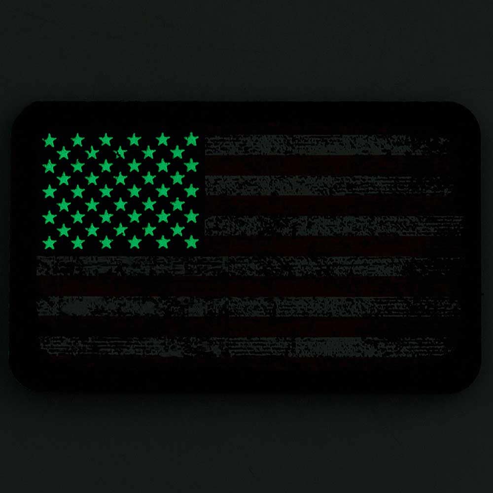 Nášivka M-Tac vlajka USA Retro - Black/GID