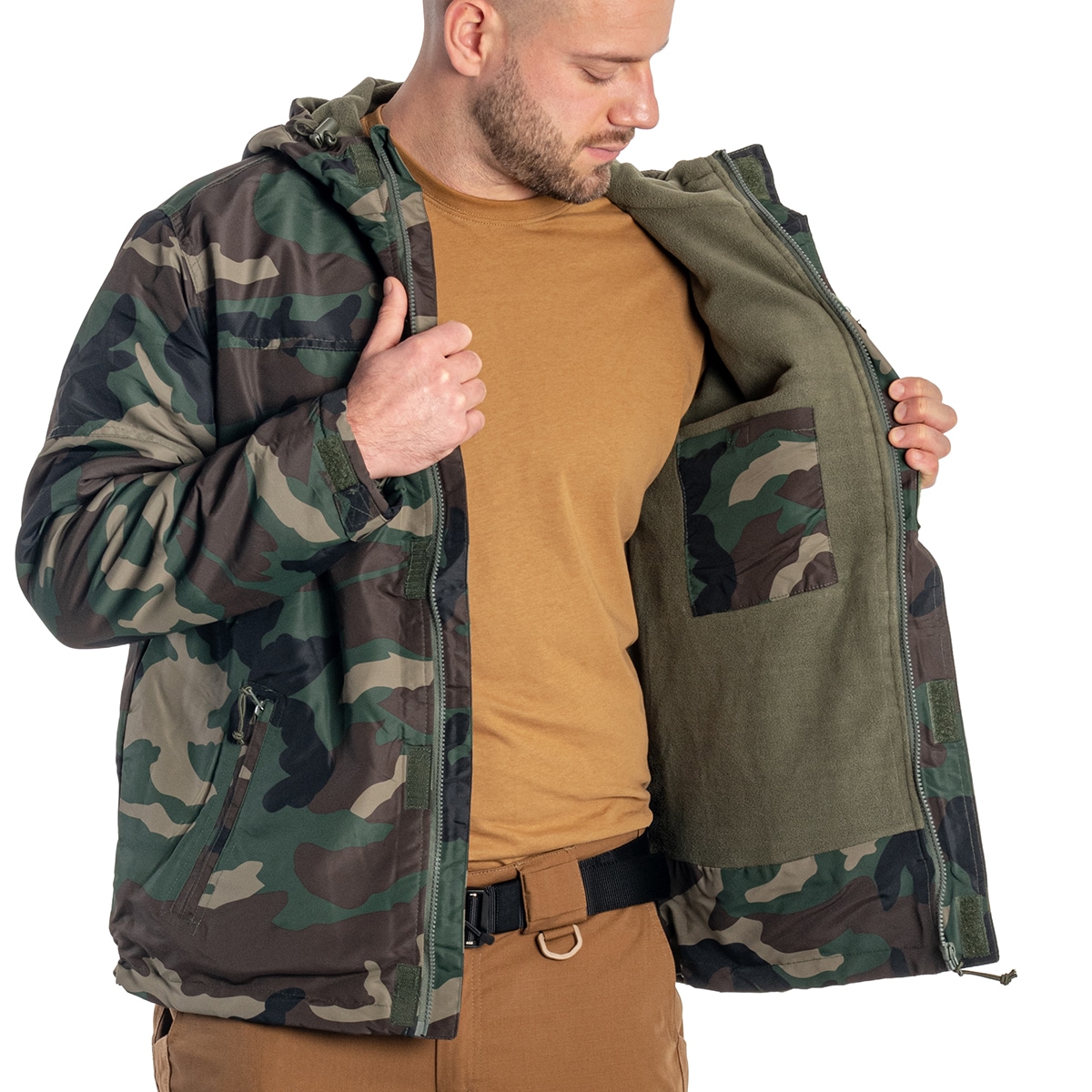 Bunda Brandit Windbreaker Frontzip - Woodland