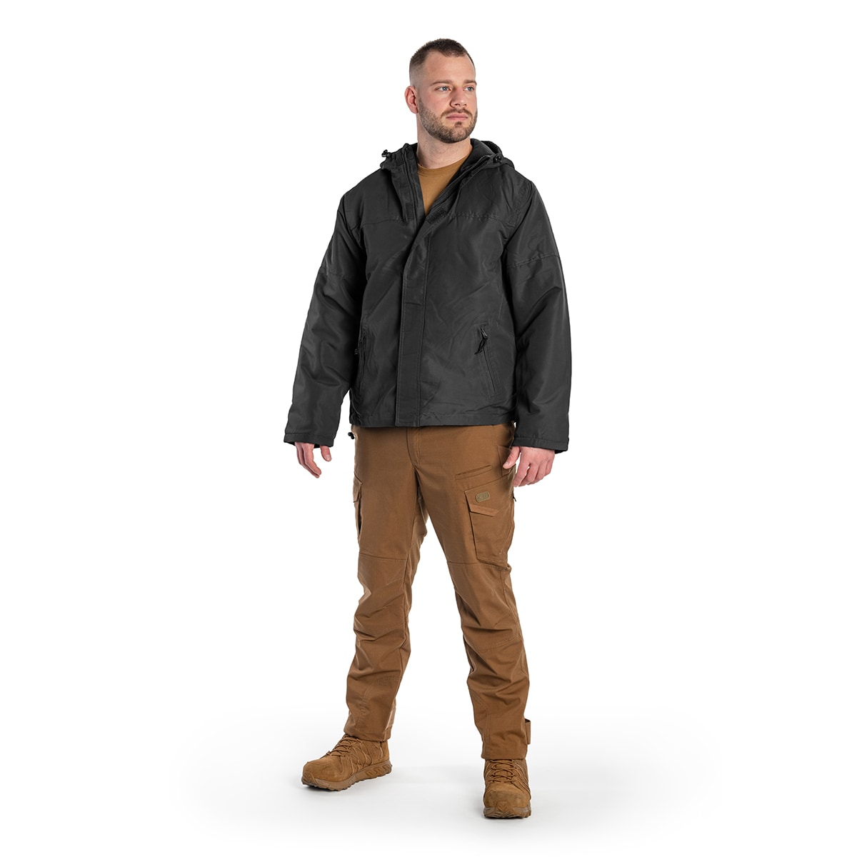 Bunda Brandit Windbreaker Frontzip - Black