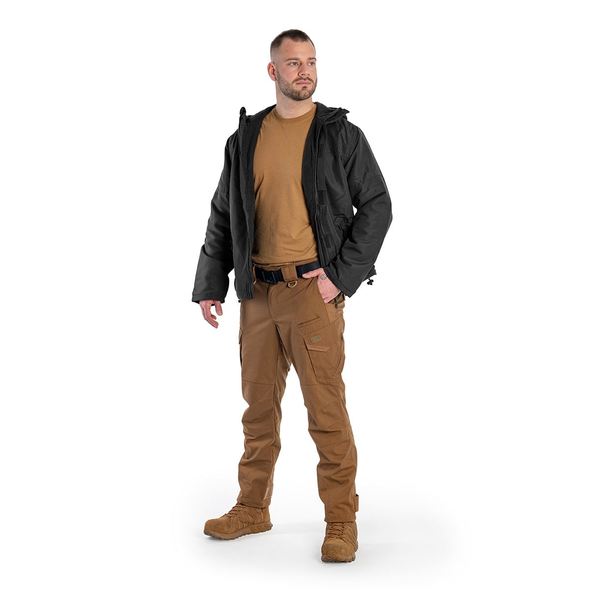 Bunda Brandit Windbreaker Frontzip - Black