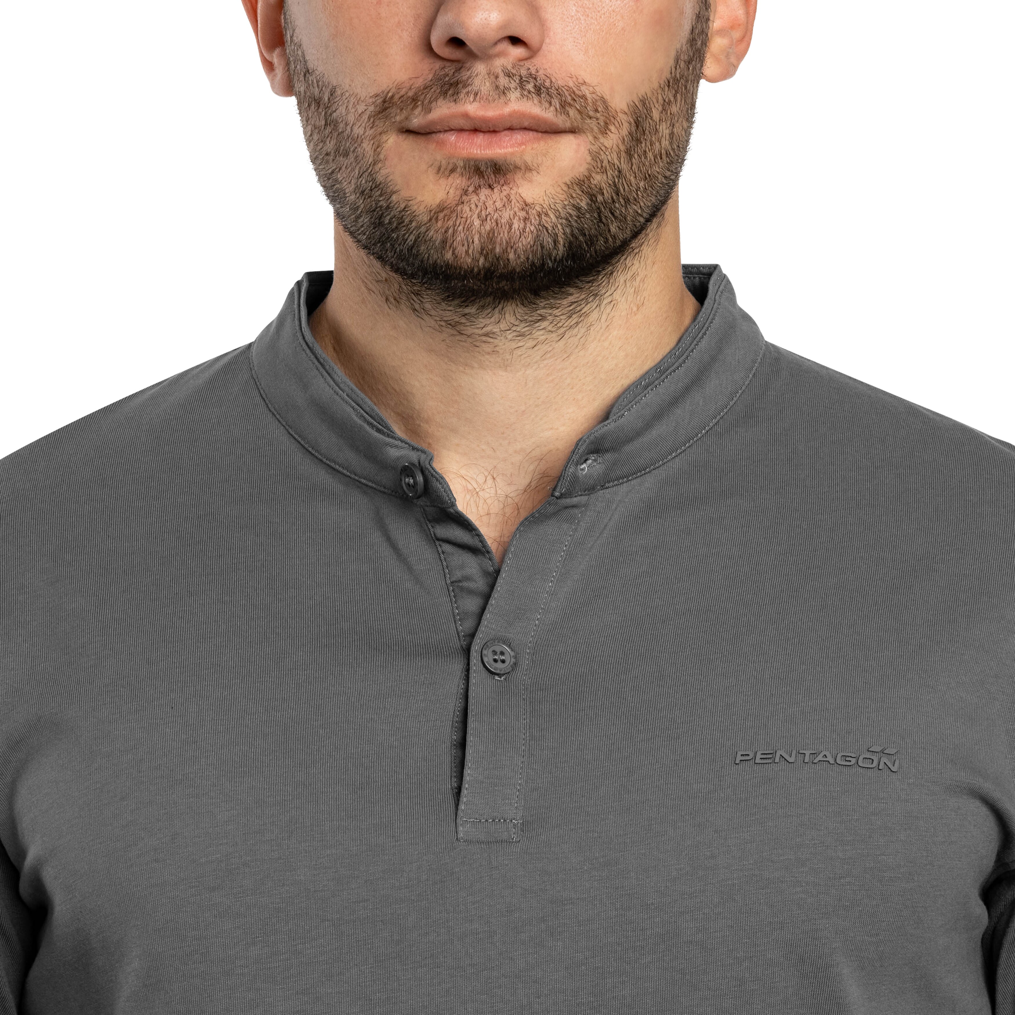 Tričko Pentagon Romeo Henley 2.0 - Wolf Grey