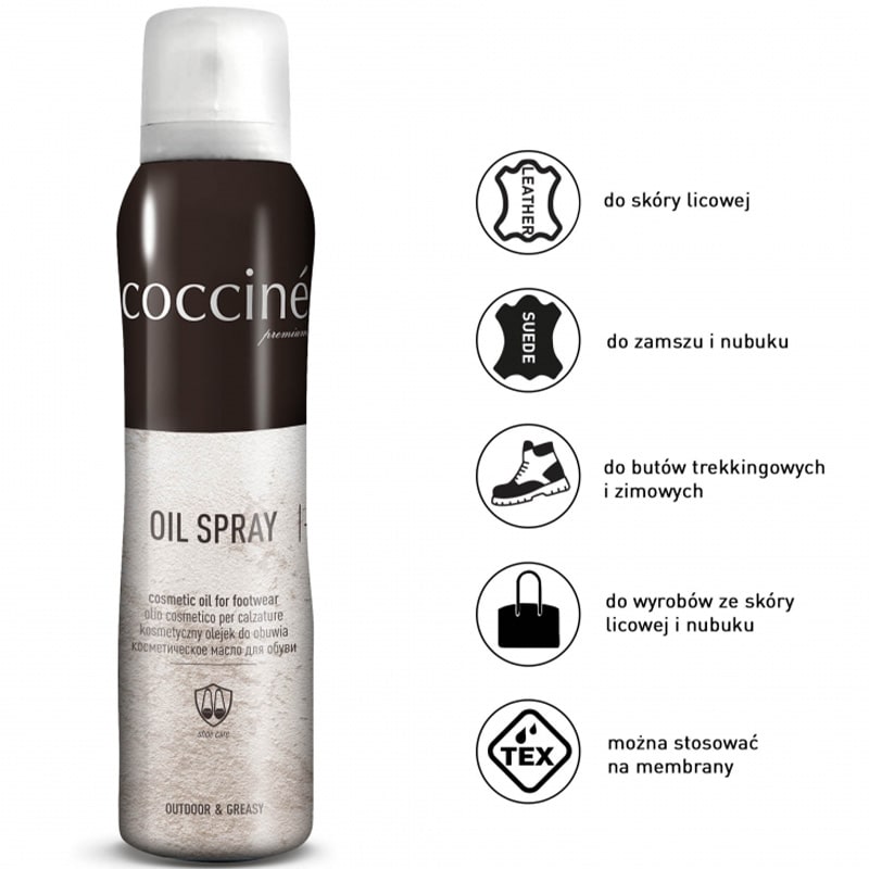Tuk ve spreji Coccine na lícovou kůži, semiš a nubuk 150 ml - bezbarvý