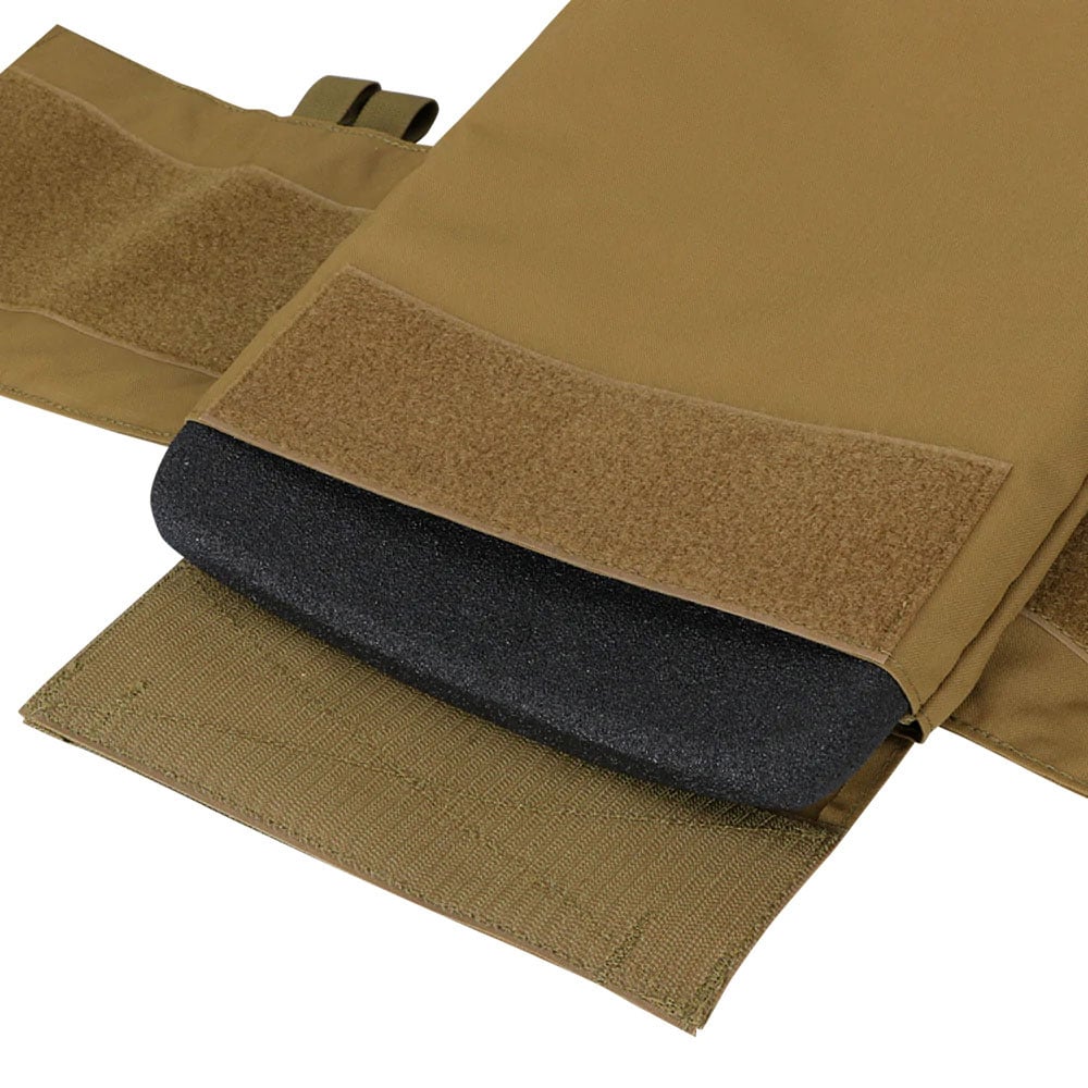 Taktická vesta typu Plate Carrier Condor Cyclone RS - Coyote Brown