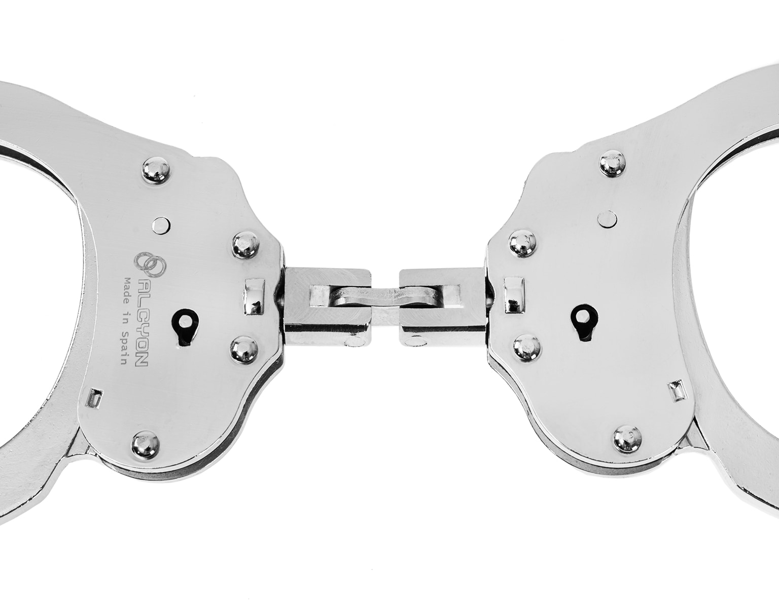 Kloubové pouta Alcyon Hoop Steel stříbrné