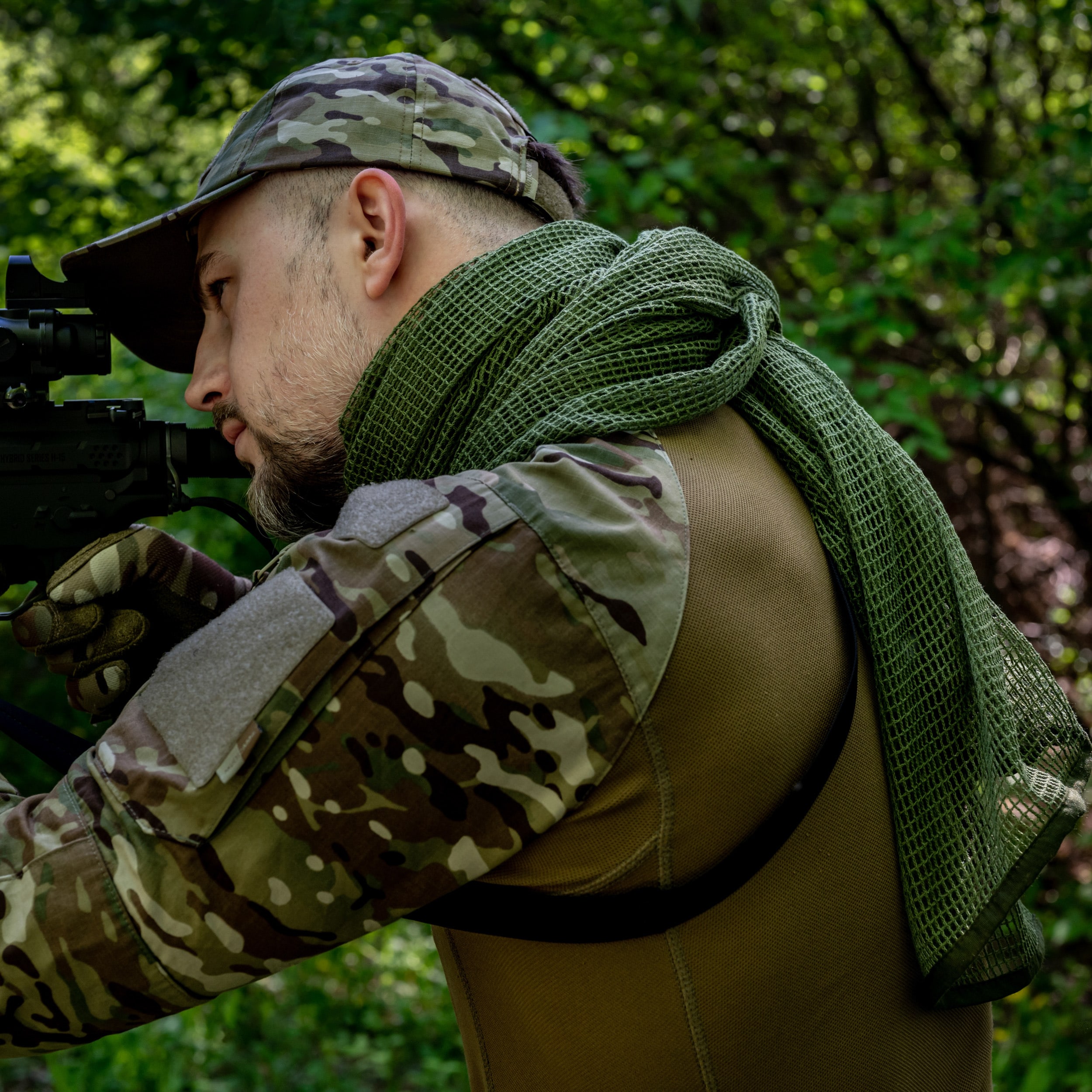 Osobní maskovací síť Mil-Tec – Olive