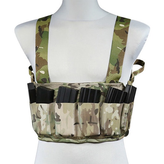Nízkoprofilová vesta Emerson Speed Chest Rig – Arid MC Camo