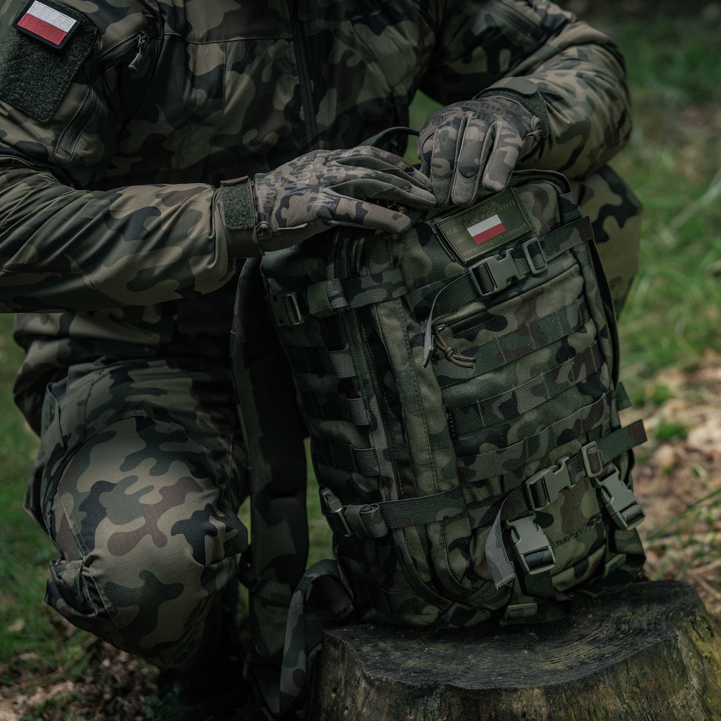 Batoh Wisport Sparrow II Full Camo 30 l wz.93 Pantera PL Woodland
