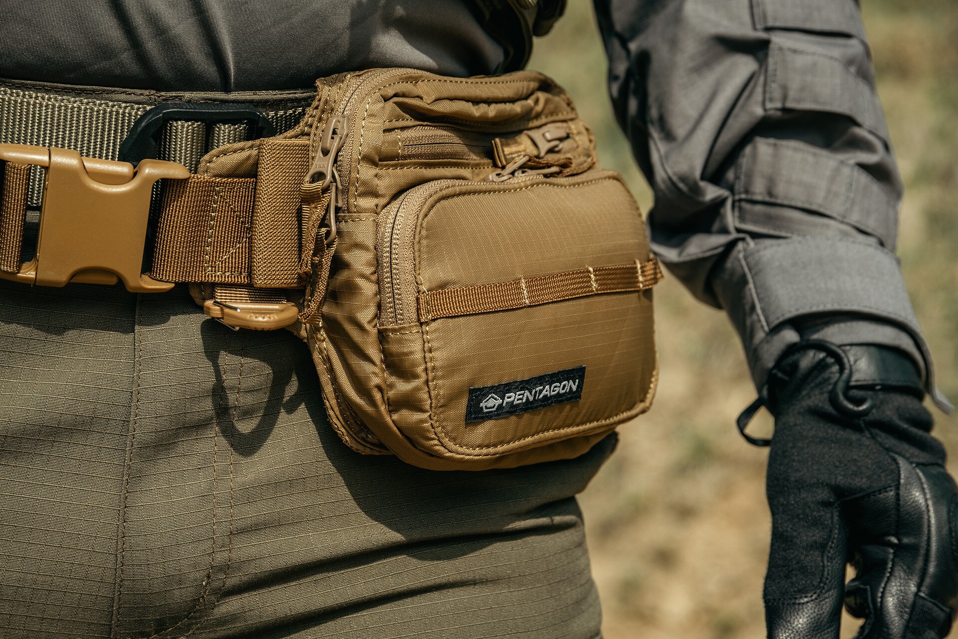 Opasek takticky Pentagon Alissos - Coyote