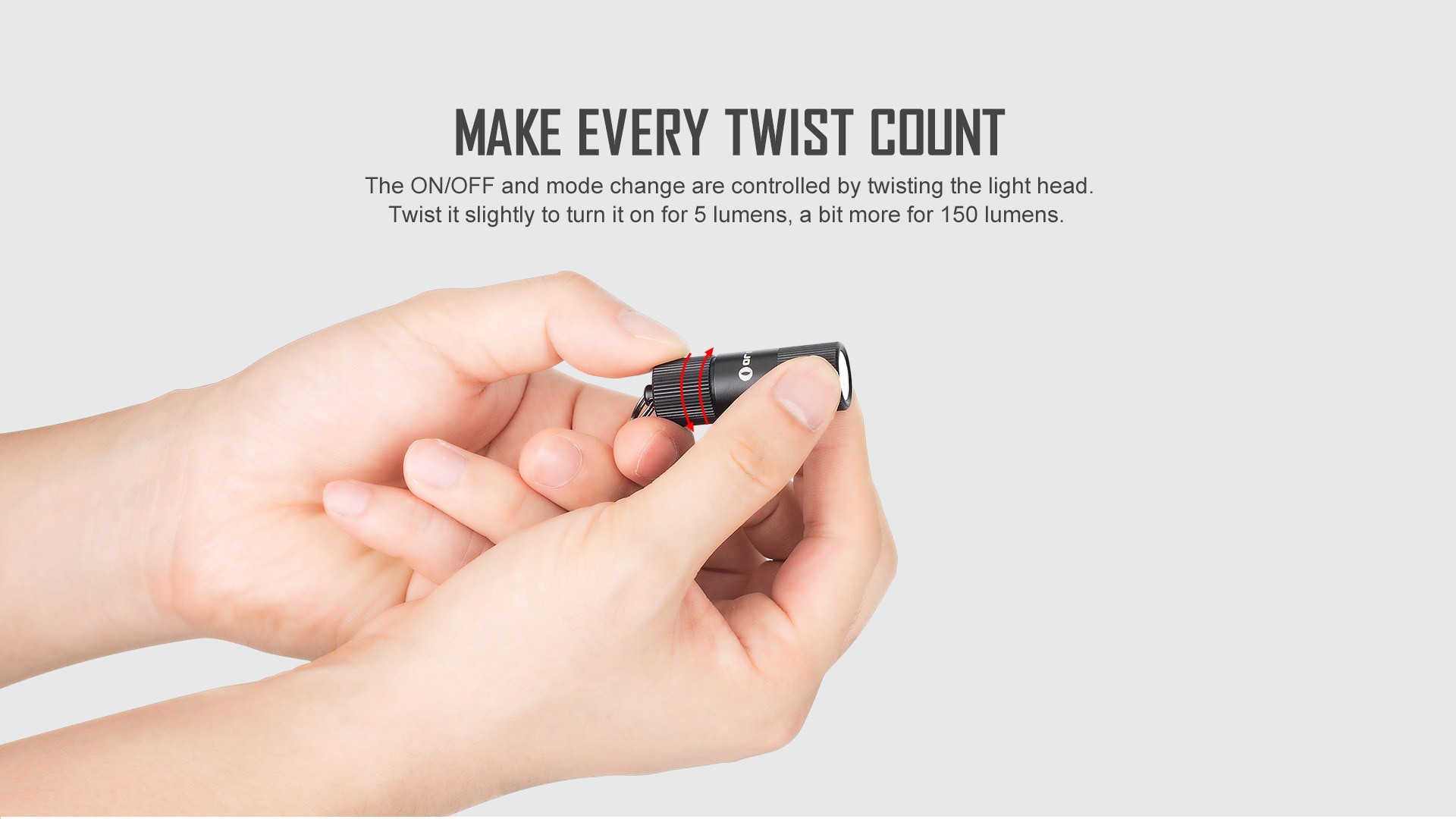 Akumulátorová svítilna Olight I1R 2 EOS KIT - 150 lumenů