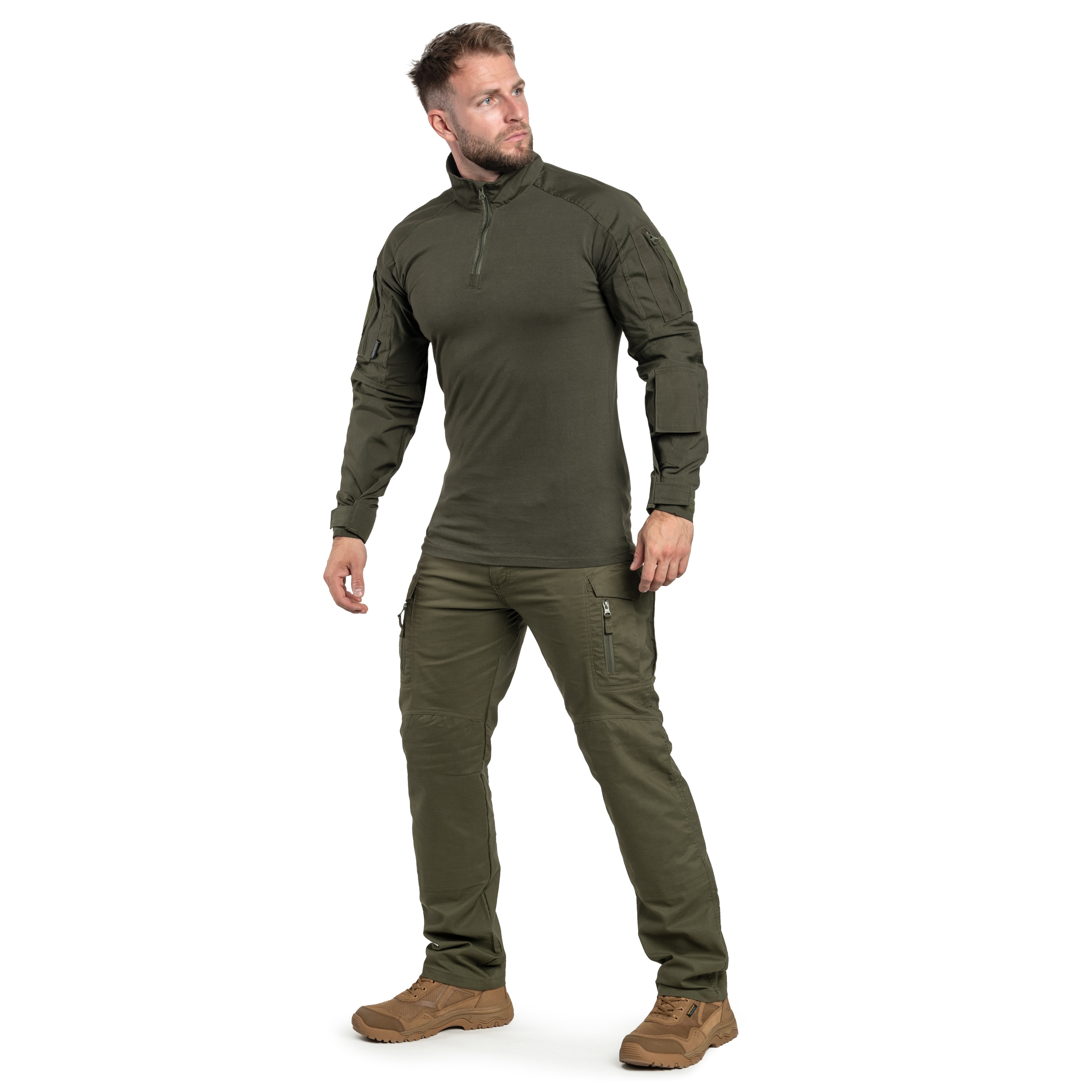 Mikina Texar Combat Shirt - Olive