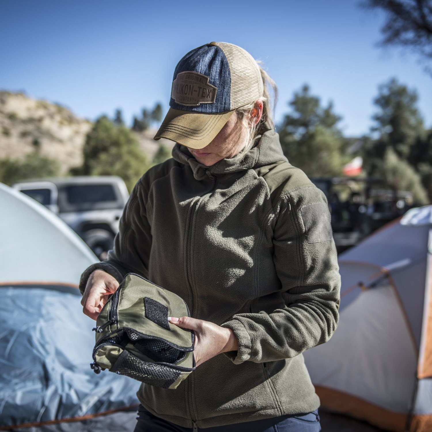 Kosmetická taška Helikon-Tex Travel Toiletry Bag - Olive Green/Black