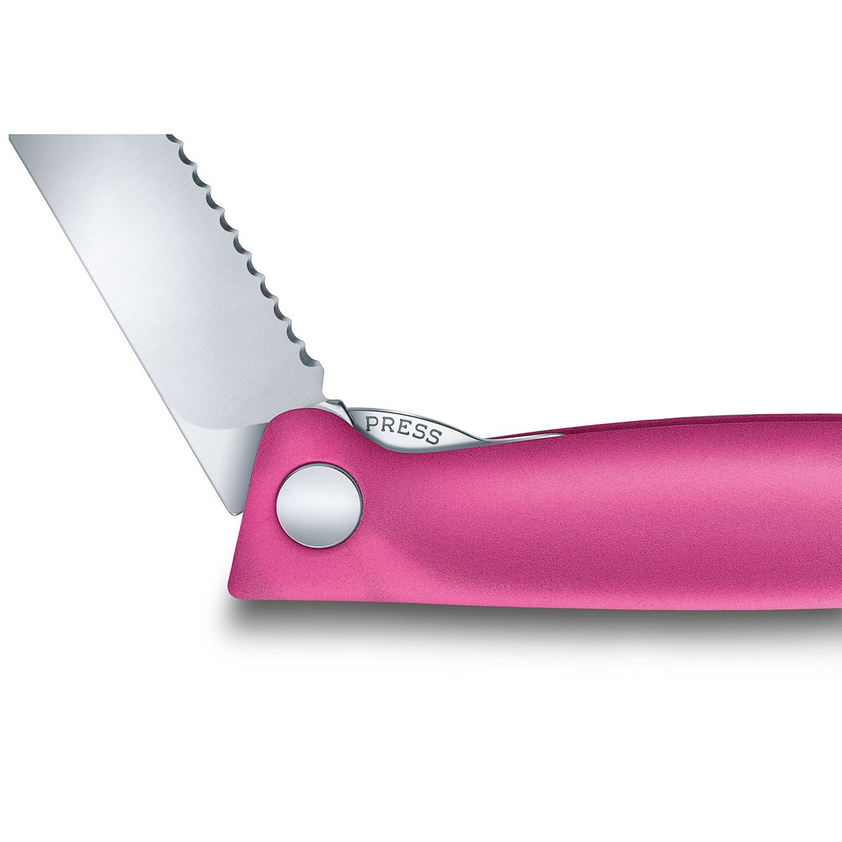 Skládací kuchyňský nůž Victorinox Pink – zubatá čepel se zaoblenou špičkou