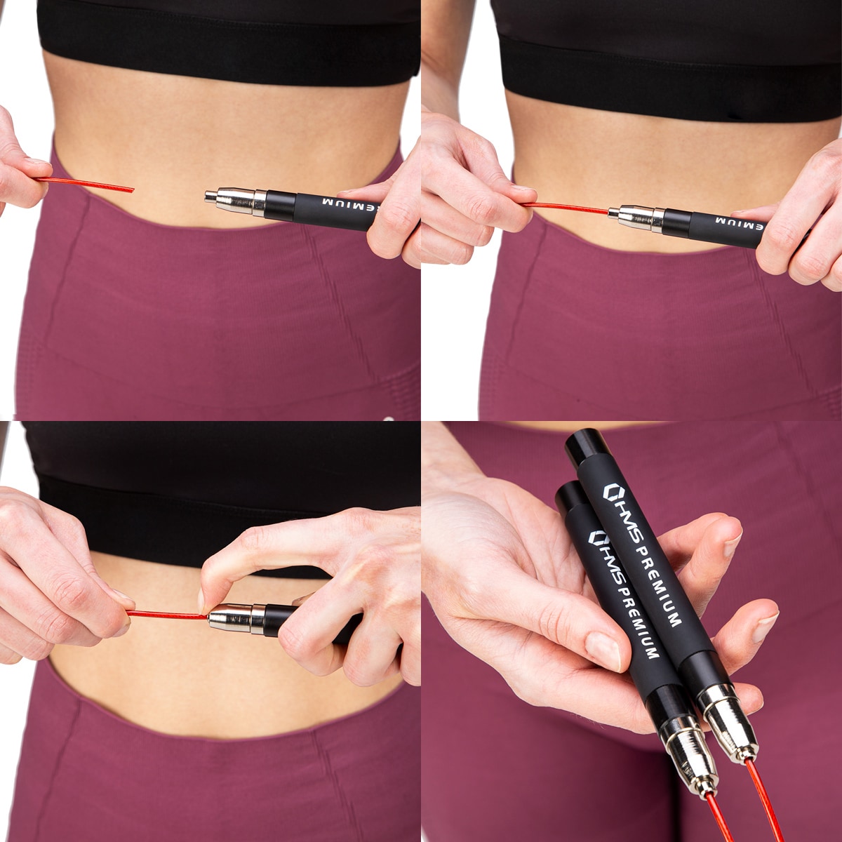 Švihadlo HMS Premium SK60 Black/Red