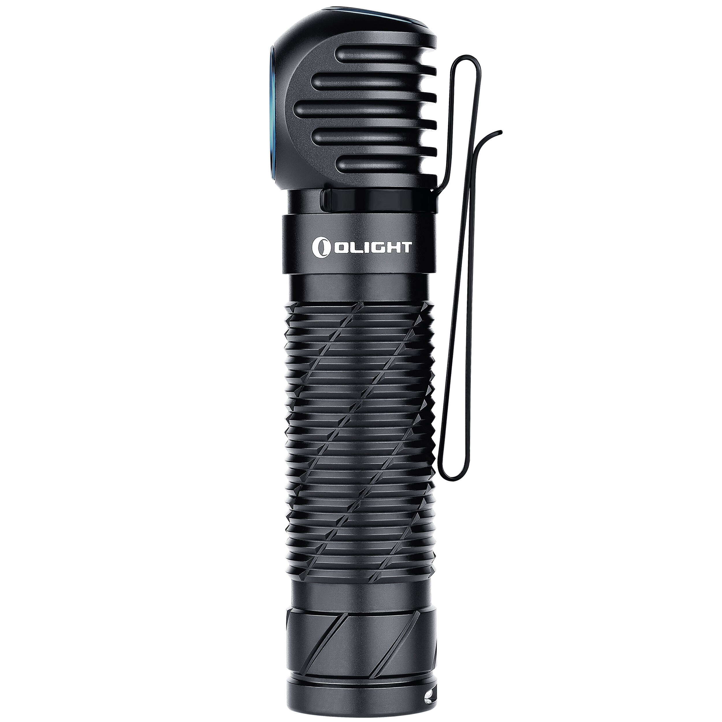 Svítilna čelová a úhlová Olight Perun 2 Cool White Kit Black s páskem - 2500 lumenů