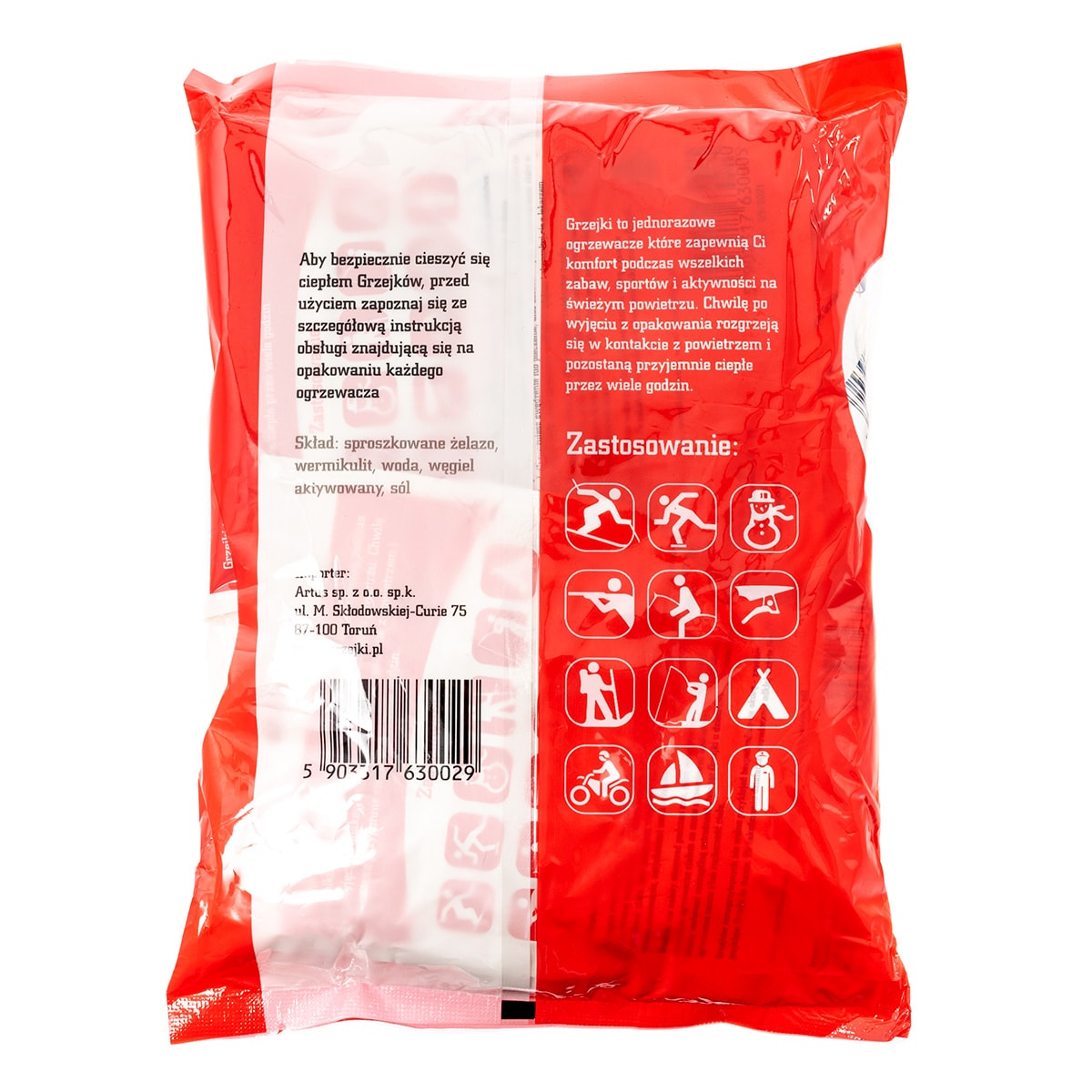 Chemický ohřívač na ruce Grzejki – 10 párů