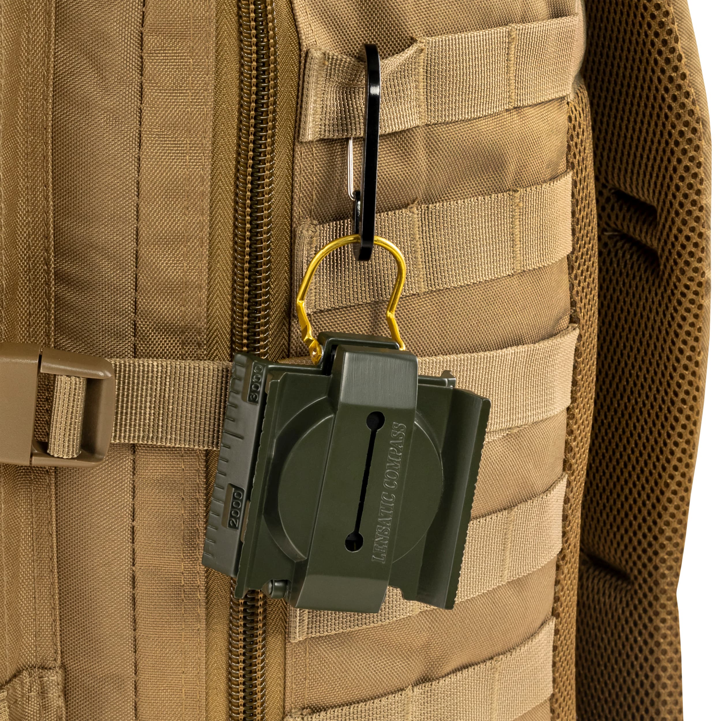 Buzola Mil-Tec US Metal s podsvícením - Olive