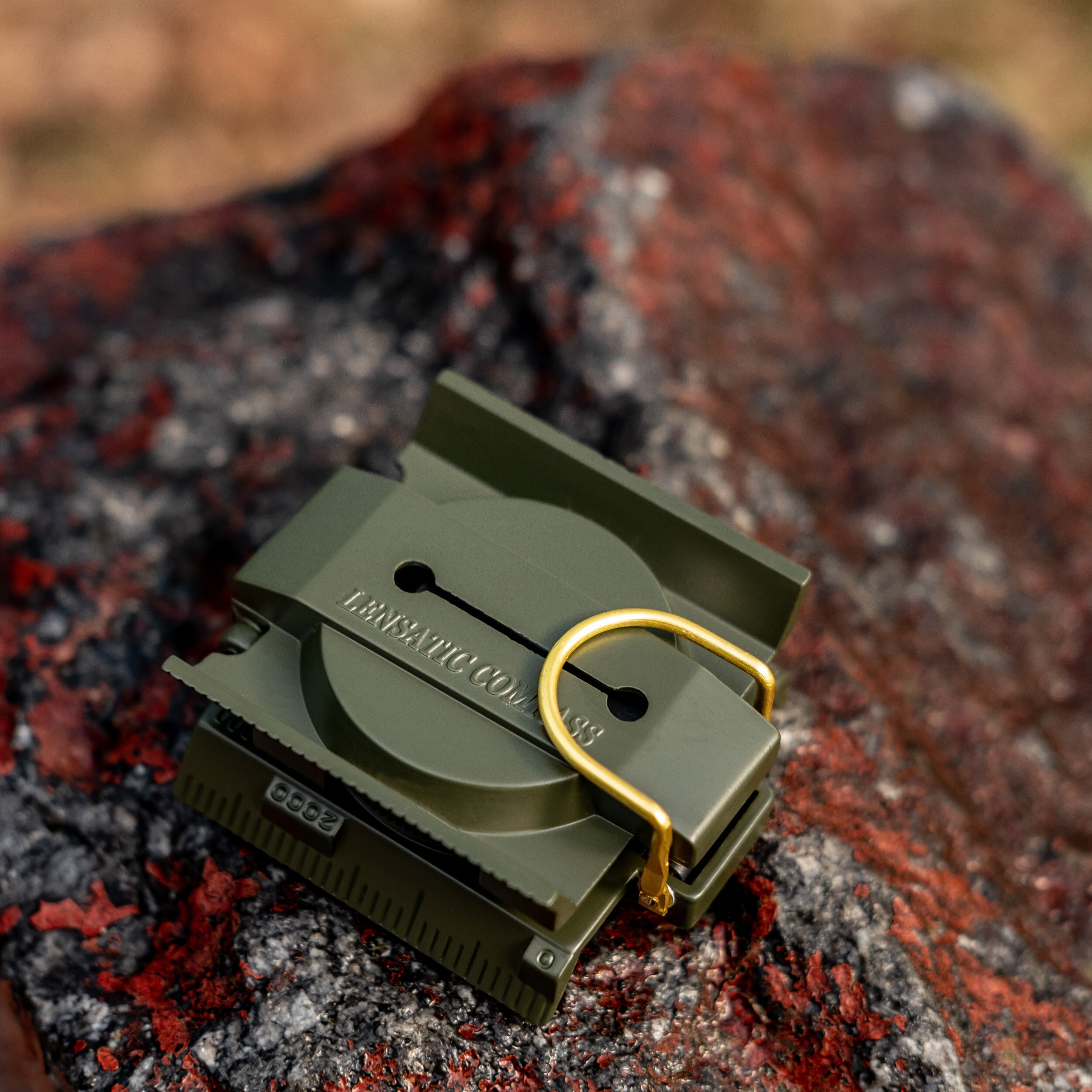 Buzola Mil-Tec US Metal s podsvícením - Olive