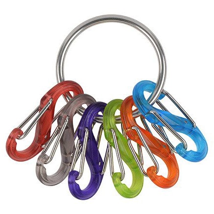 Přívěsek Nite Ize S-Biner KeyRing Locker - 6 ks