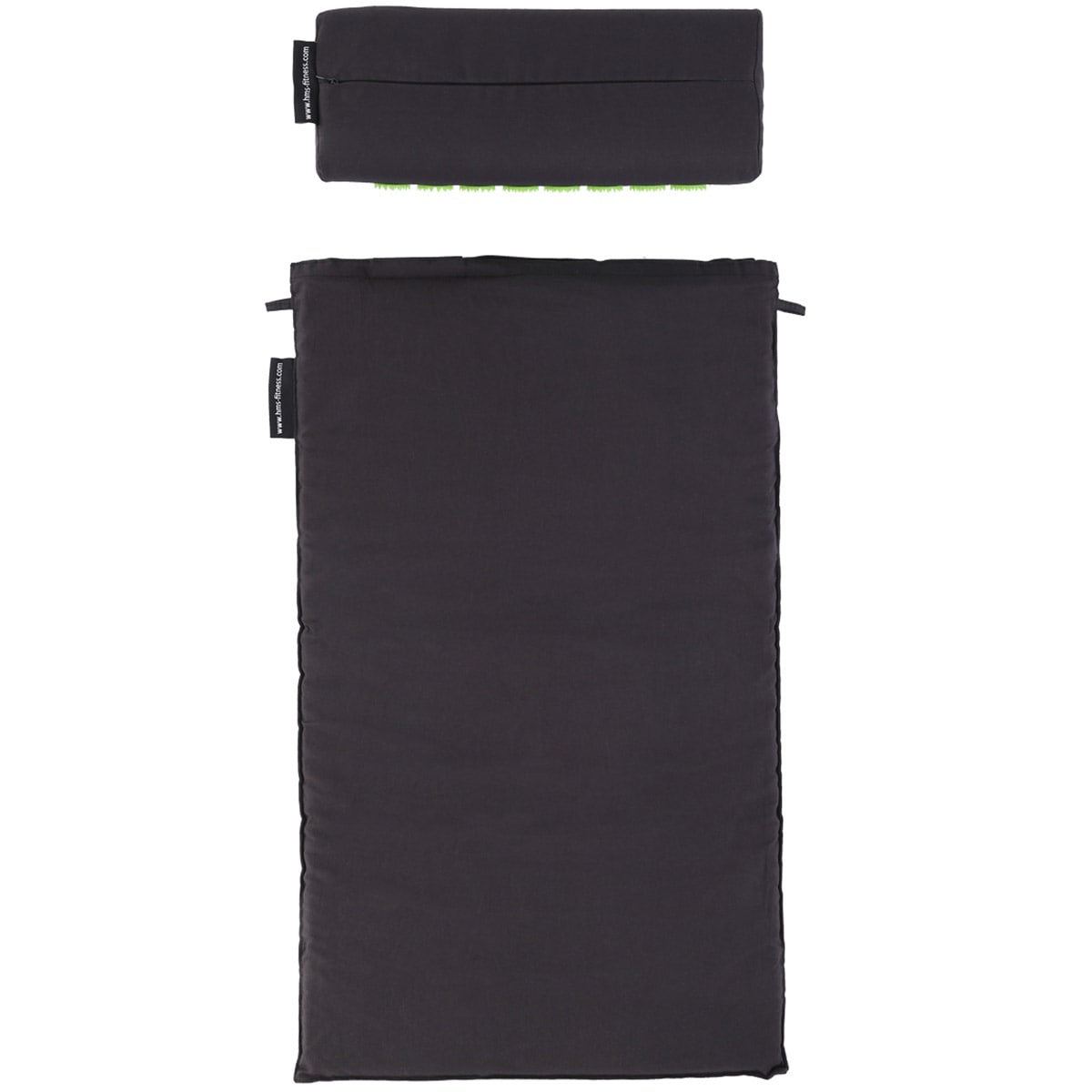 Podložka s polštářem pro akupresuru HMS Premium AKM03 - černá/zelená