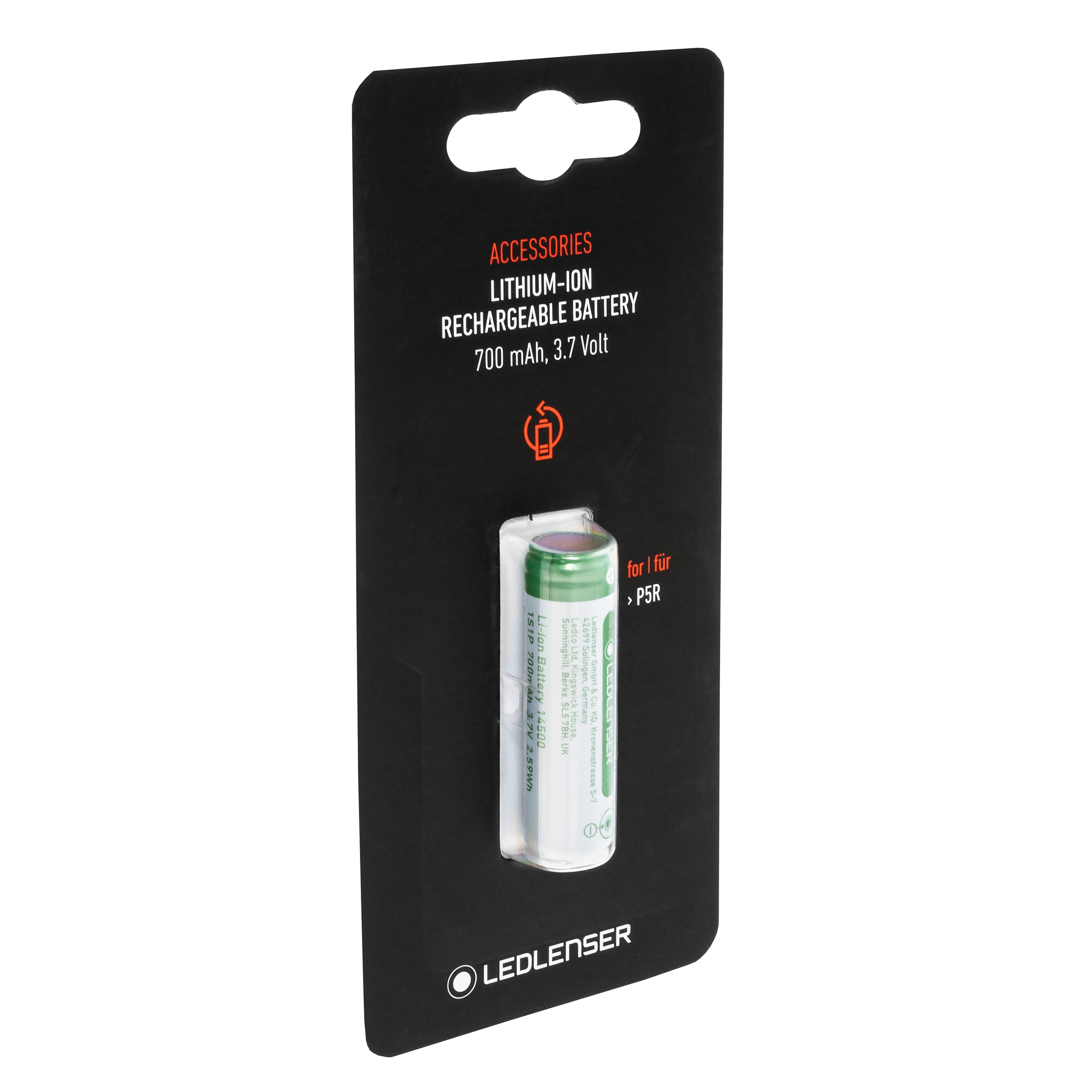 Akumulátor 3,7 V Ledlenser 14500 700 mAh