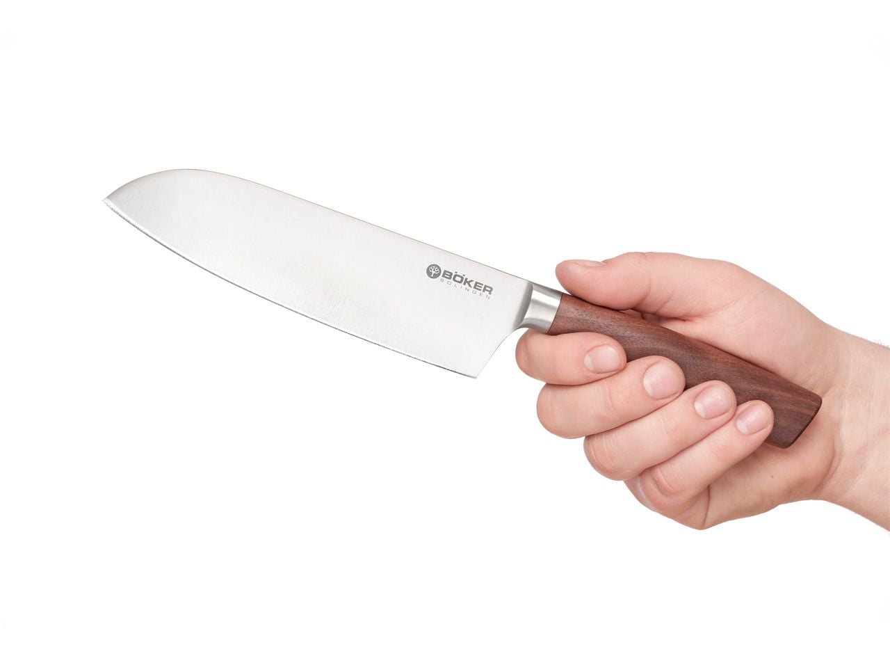 Kuchyňský nůž Santoku Boker Solingen Core Walnut Kulle