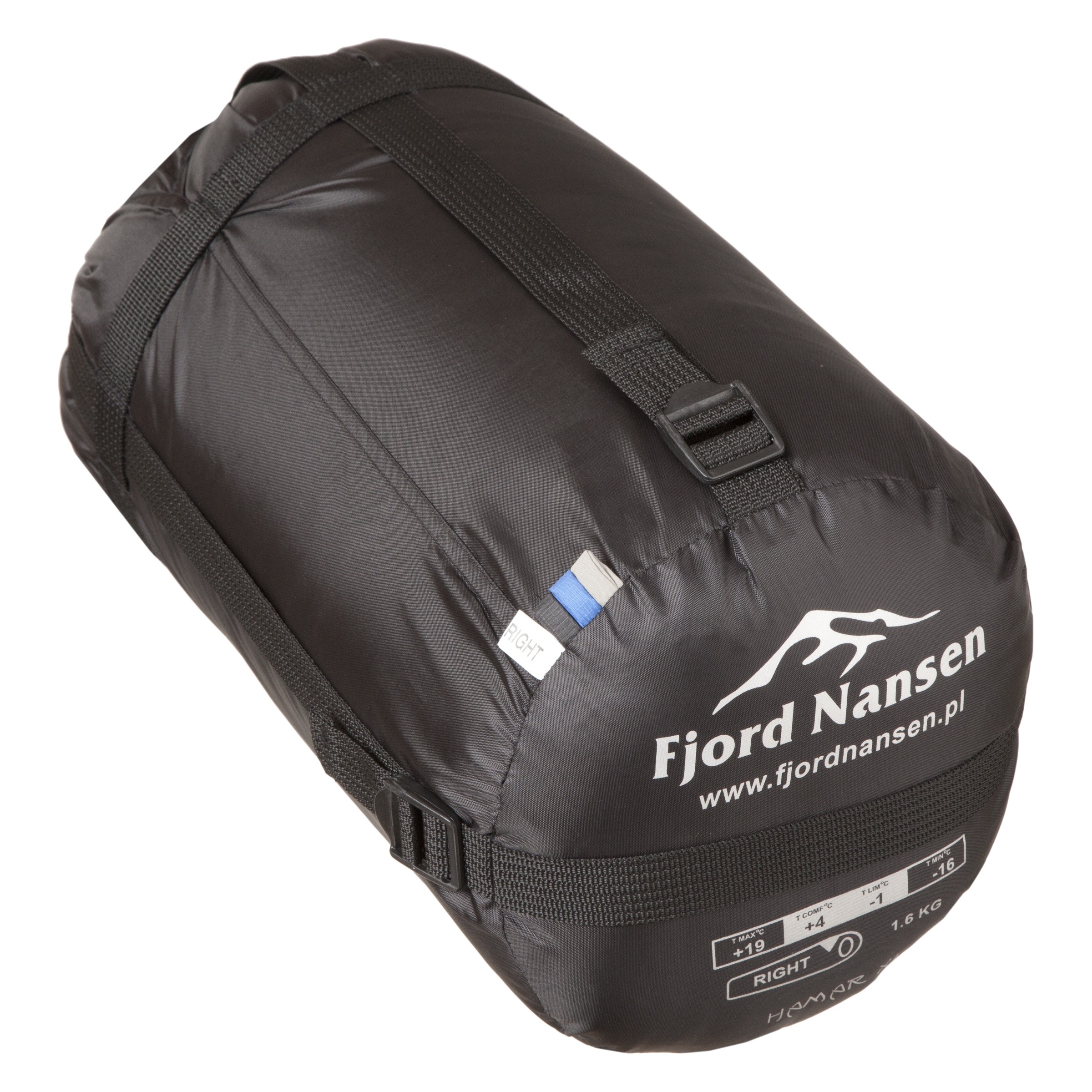 Spací pytel Fjord Nansen Hamar XL Sapphire 1588 g - pravý