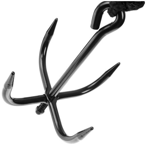 Lano Ninja Mil-Tec s kotvou - black