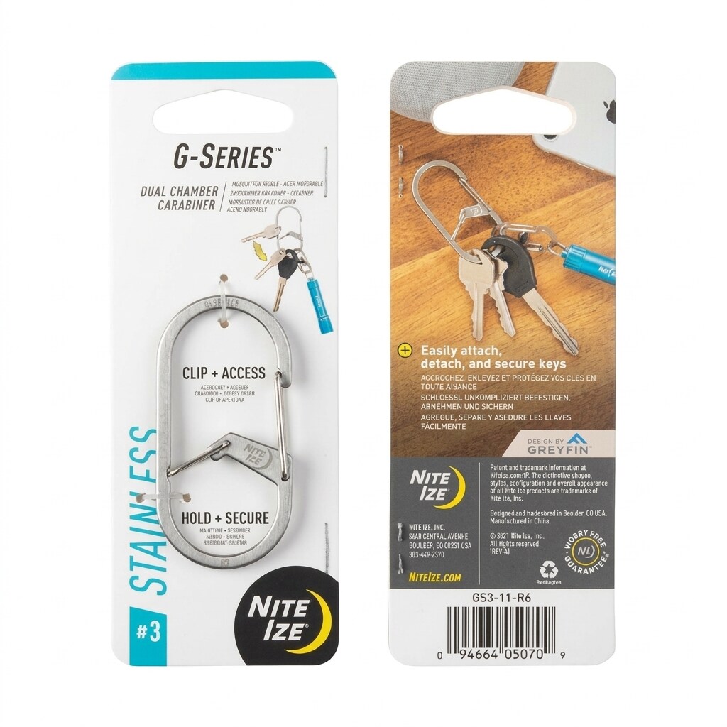 Karabina Nite Ize G-Series 3 Silver
