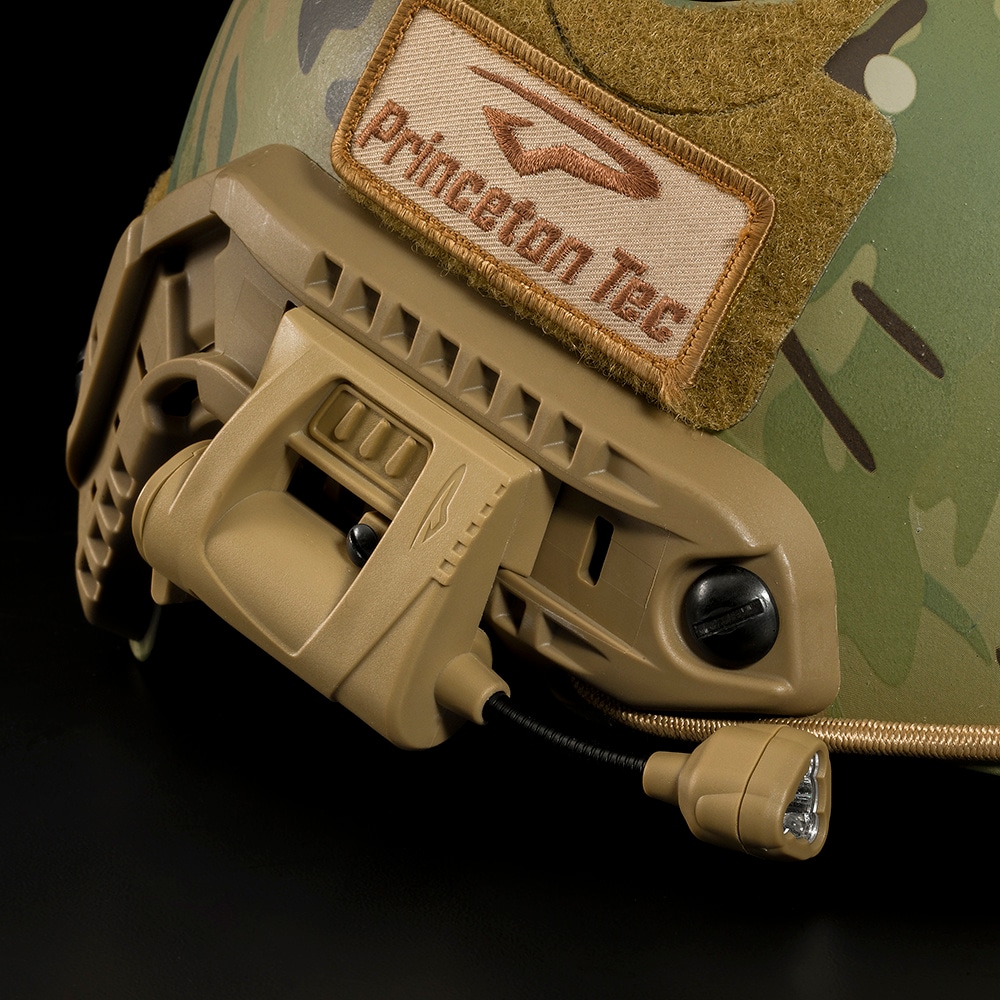 Svítilna na helmu Princeton Tec Charge Pro Tan - 55 lumenů