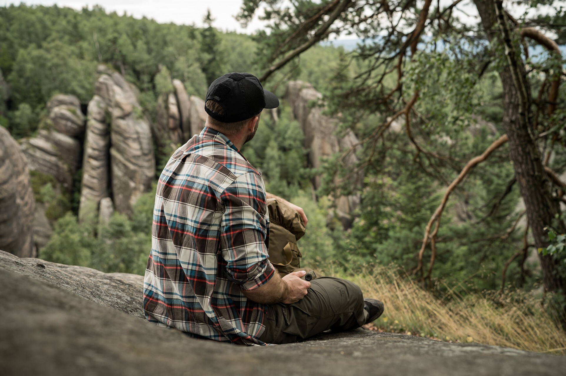 Košile Helikon-Tex GreyMan - Foggy Meadow Plaid