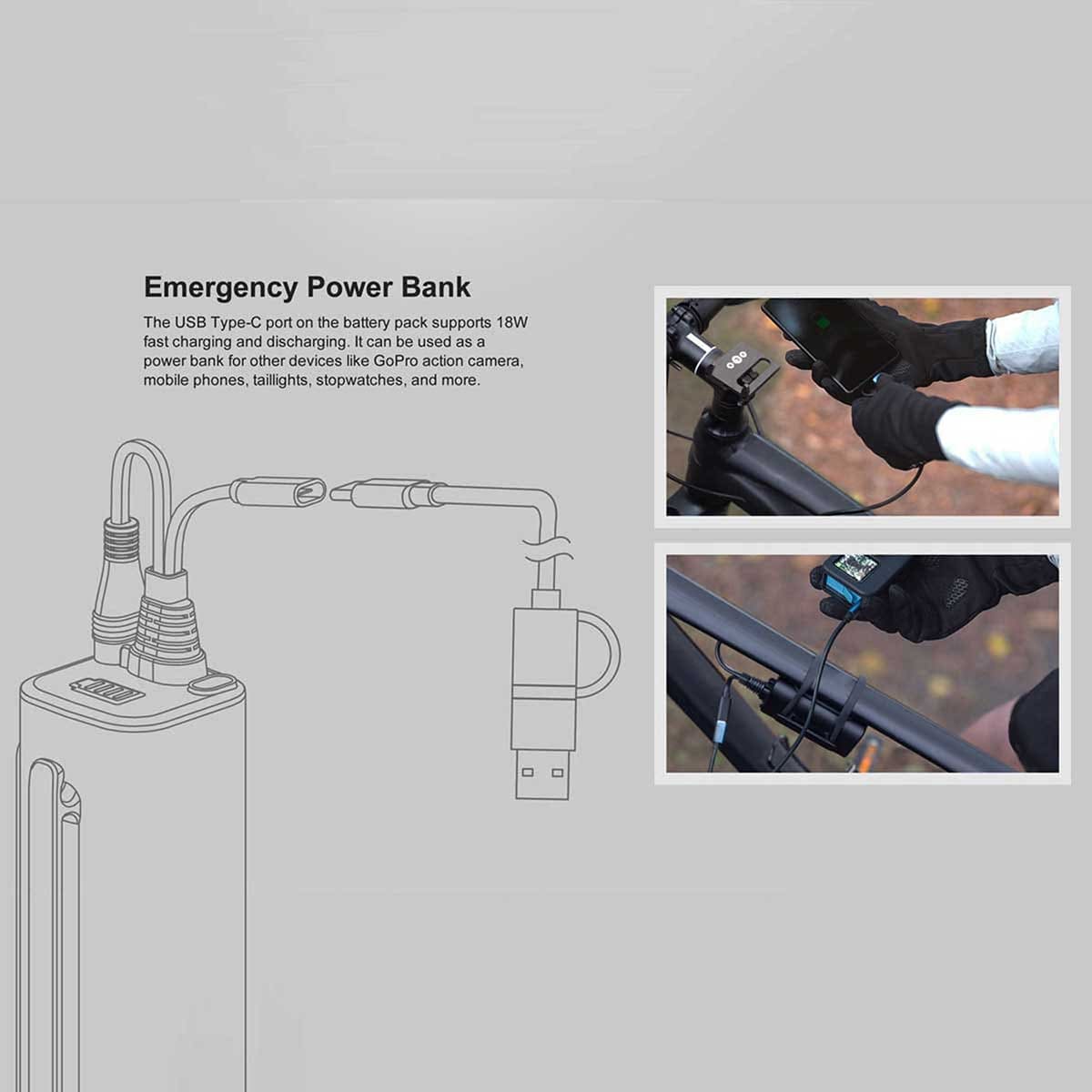 Přední světlo na kolo s držákem Olight Gotorch X – 2000 lumenů