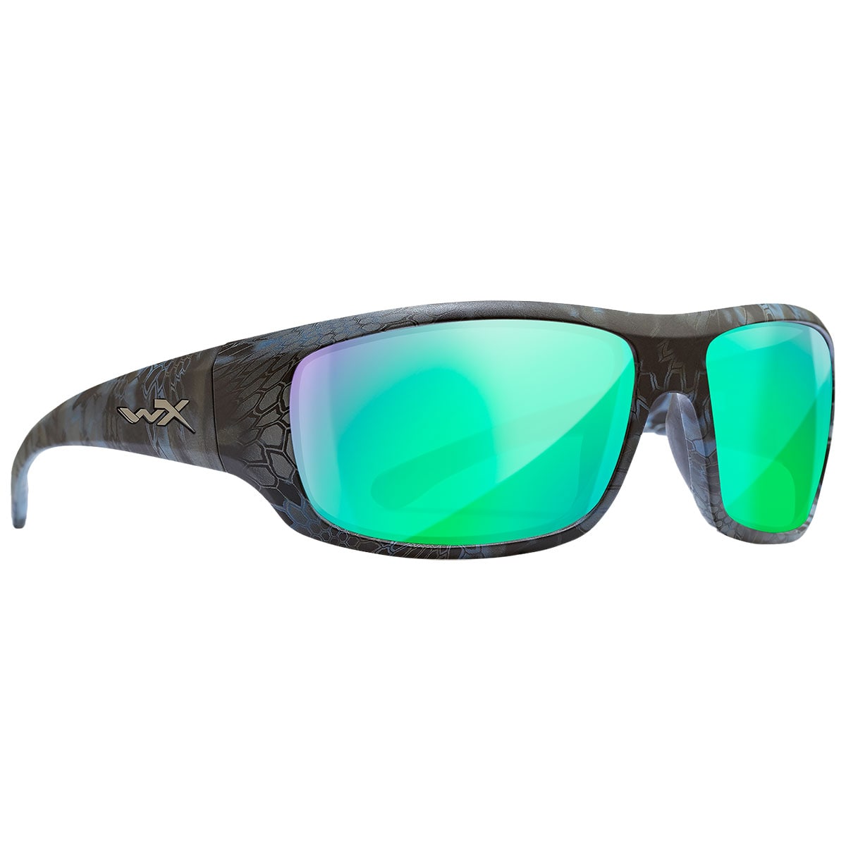 Taktické brýle Wiley X Omega – Captivate Polarized Green Mirror / Kryptek Neptune