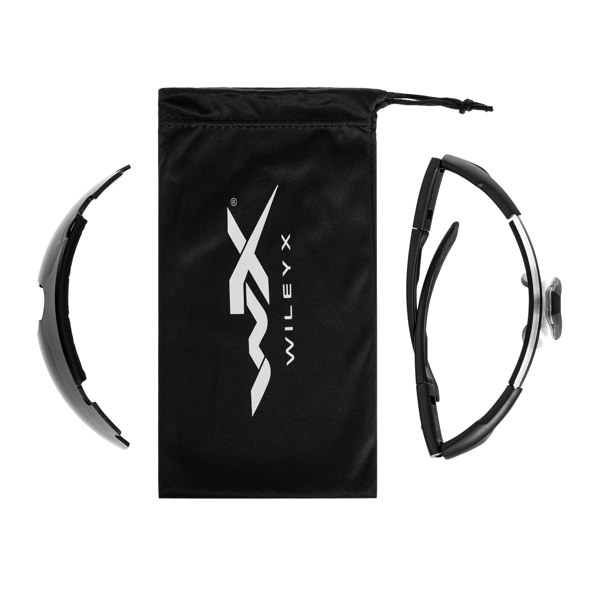 Taktické brýle Wiley X Saber Advanced Set 2in1 – Grey / Clear / Matte Black