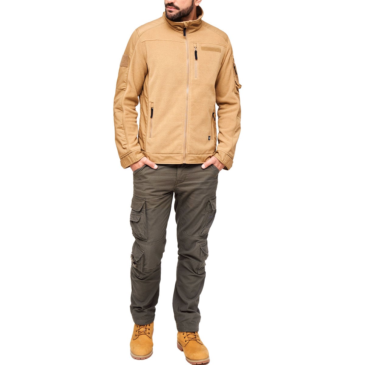 Fleesová bunda Brandit Fleecejacket Ripstop – Coyote