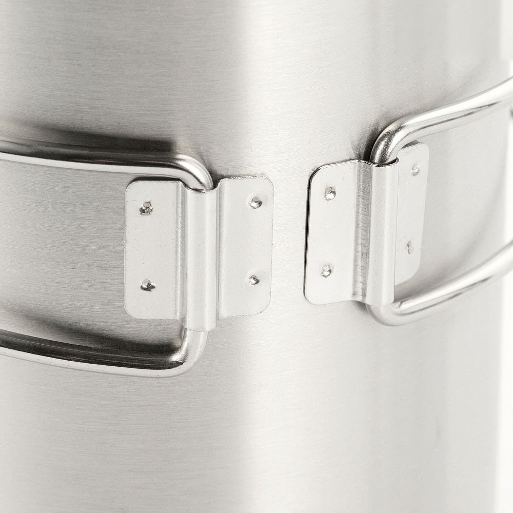 Ocelový hrnek M-Tac se skládacím držadlem - 450 ml